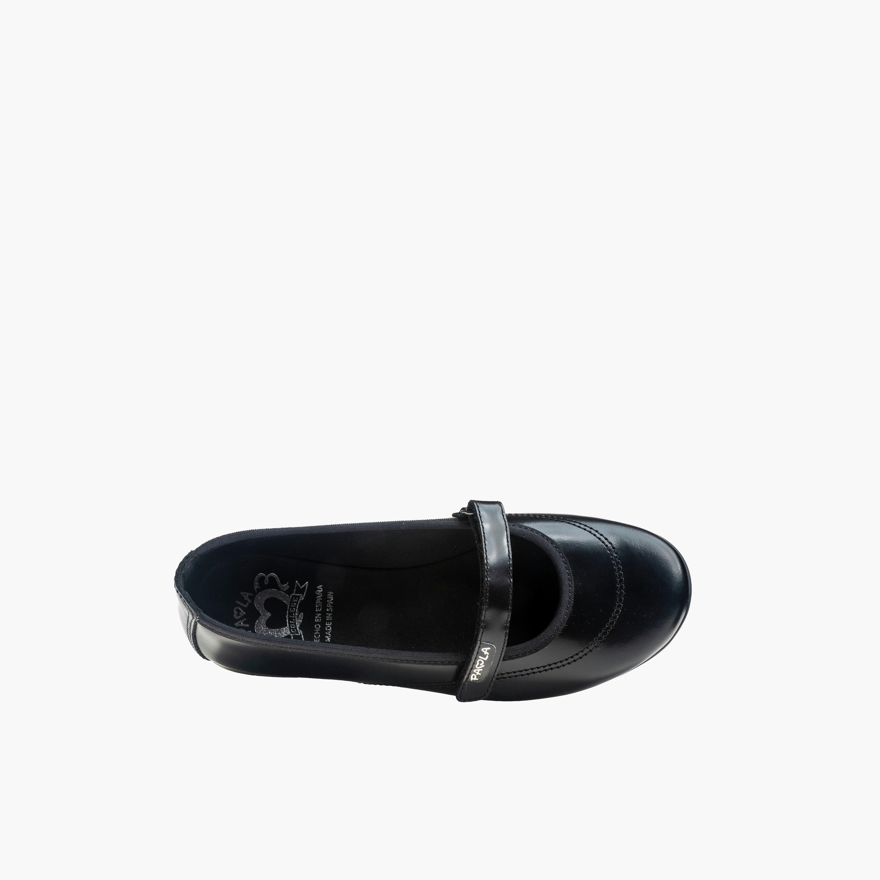 حذاء ماري جين مدرسي جلد بشريط إغلاق لاصق للبنات من بابلوسكي-girls-shoes-maryjanes-image-3