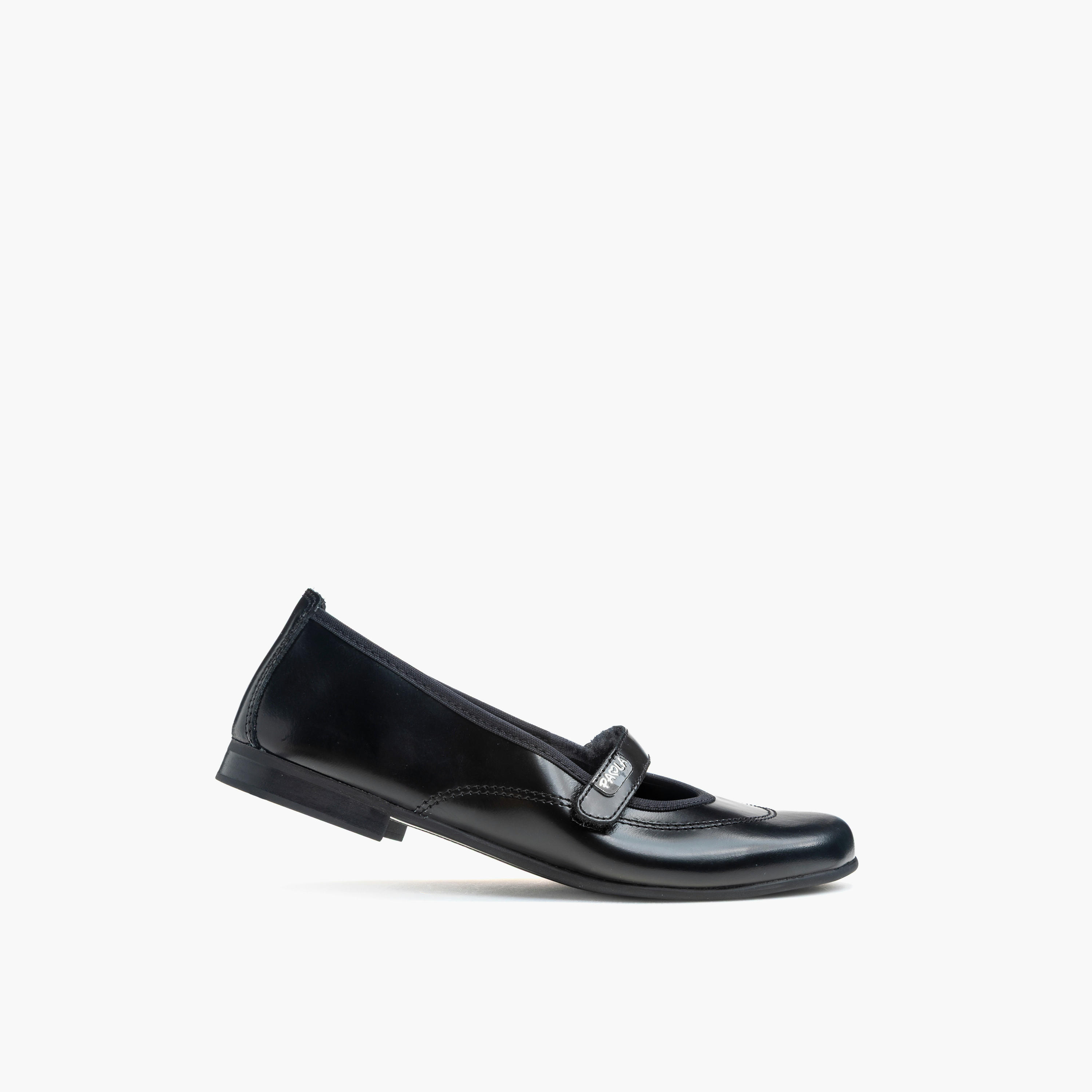 حذاء ماري جين مدرسي جلد بشريط إغلاق لاصق للبنات من بابلوسكي-girls-shoes-maryjanes-image-4
