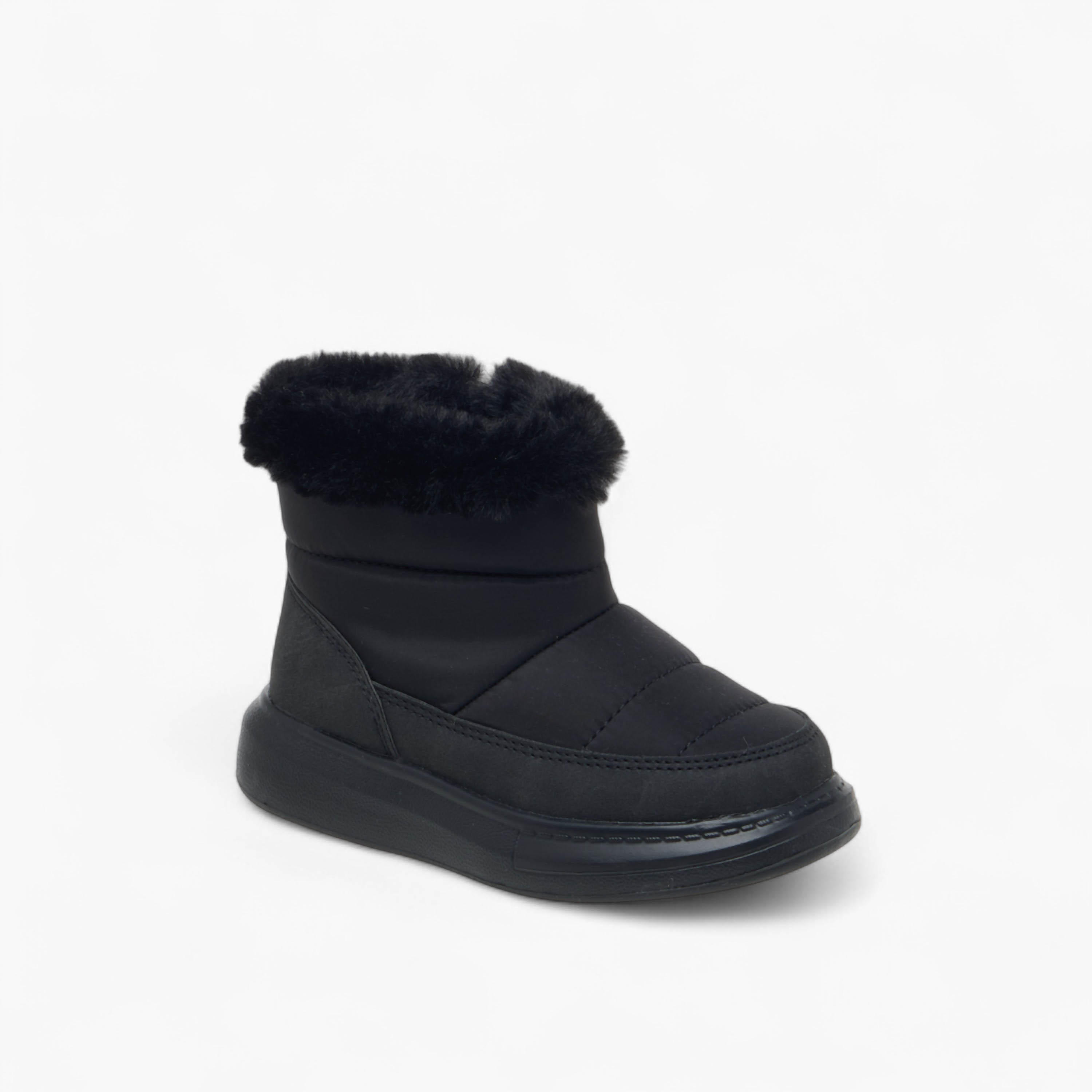 بوت بطول الكاحل بزينة فرو صناعي وسحاب إغلاق من بيرفيت-girls-shoes-boots-image-2