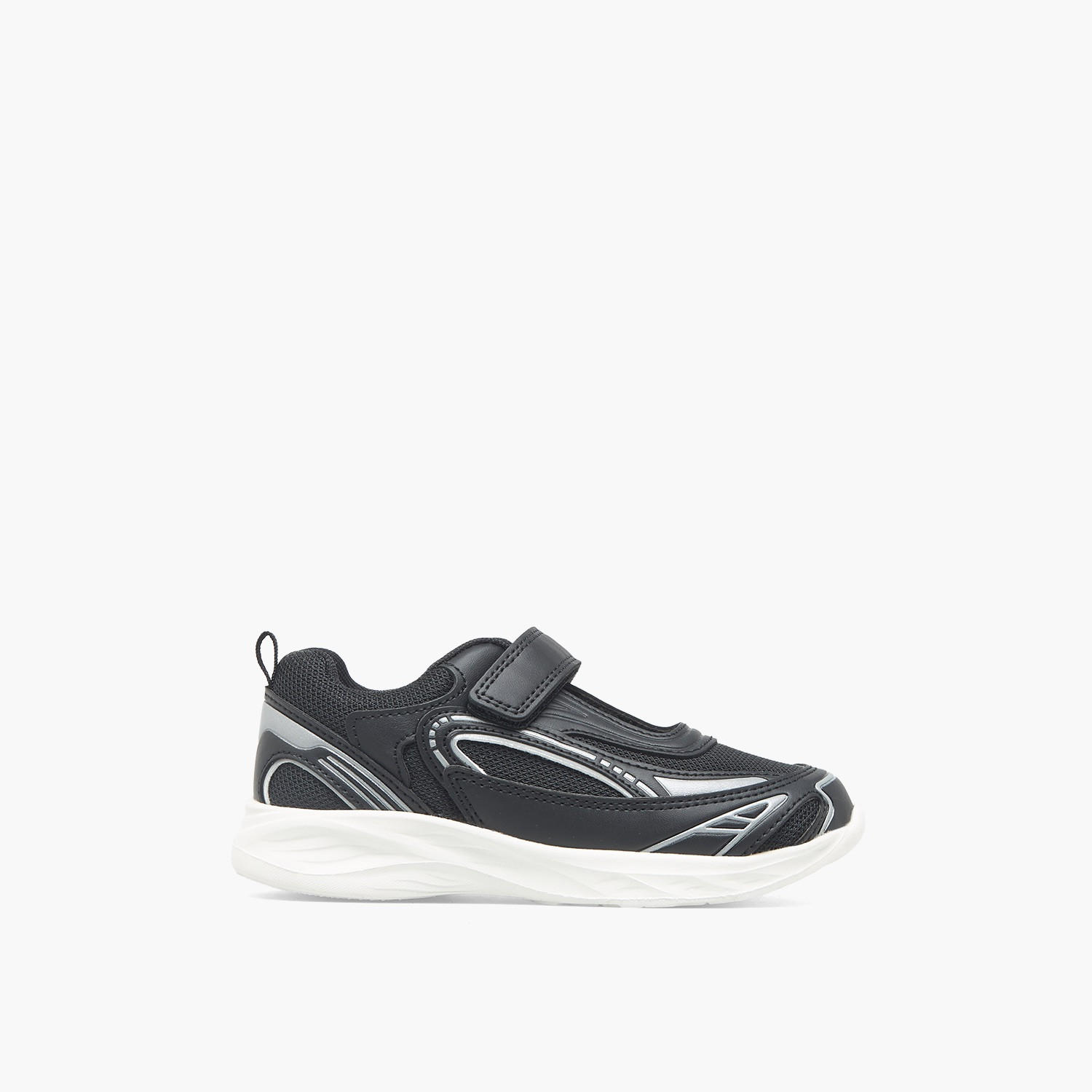 حذاء سنيكرز طول الكاحل بألواح وشريط إغلاق للبنات من جونيورز-girls-shoes-sneakers-image-3