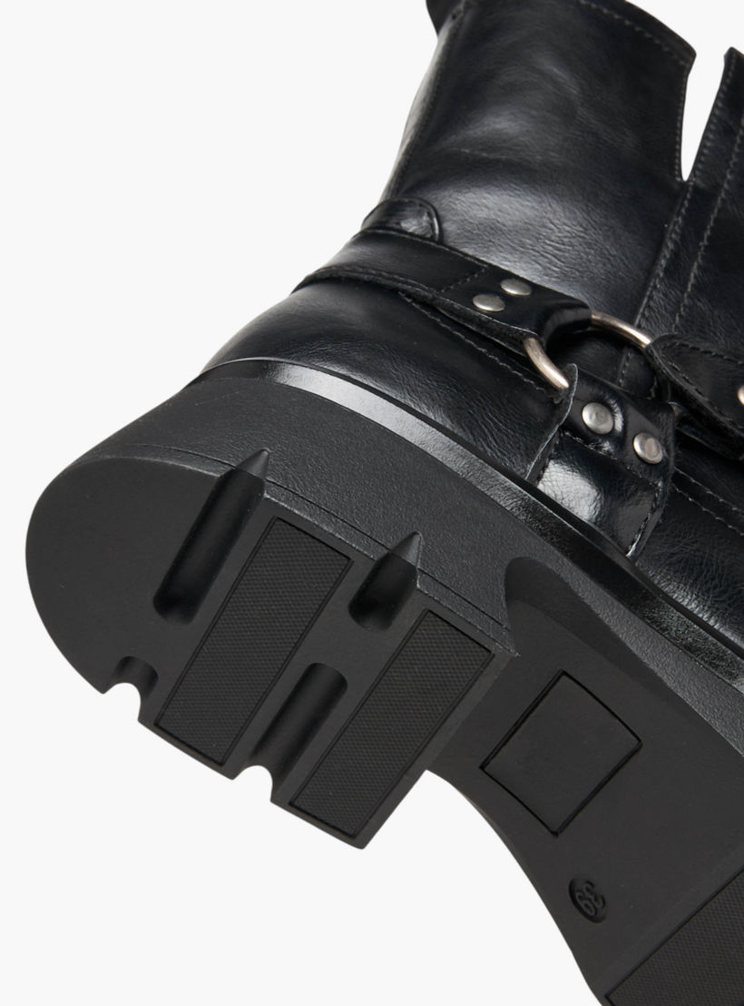 Celeste Women's Buckle Accent Ankle Boots with Block Heels and Zip Closure-women-shoes-boots-image-6
