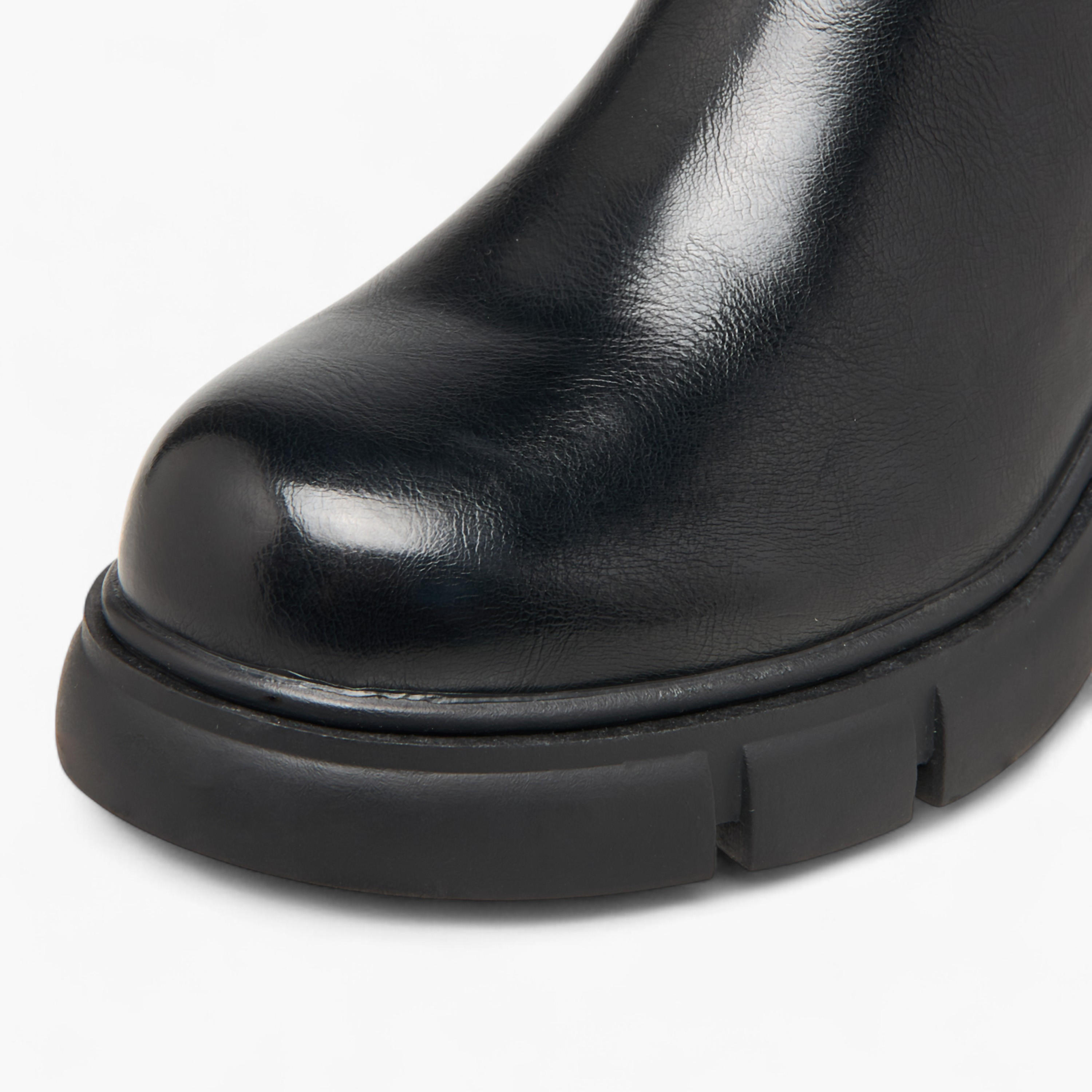 Celeste Women's Solid Ankle Boots with Zip Closure-women-shoes-boots-image-4