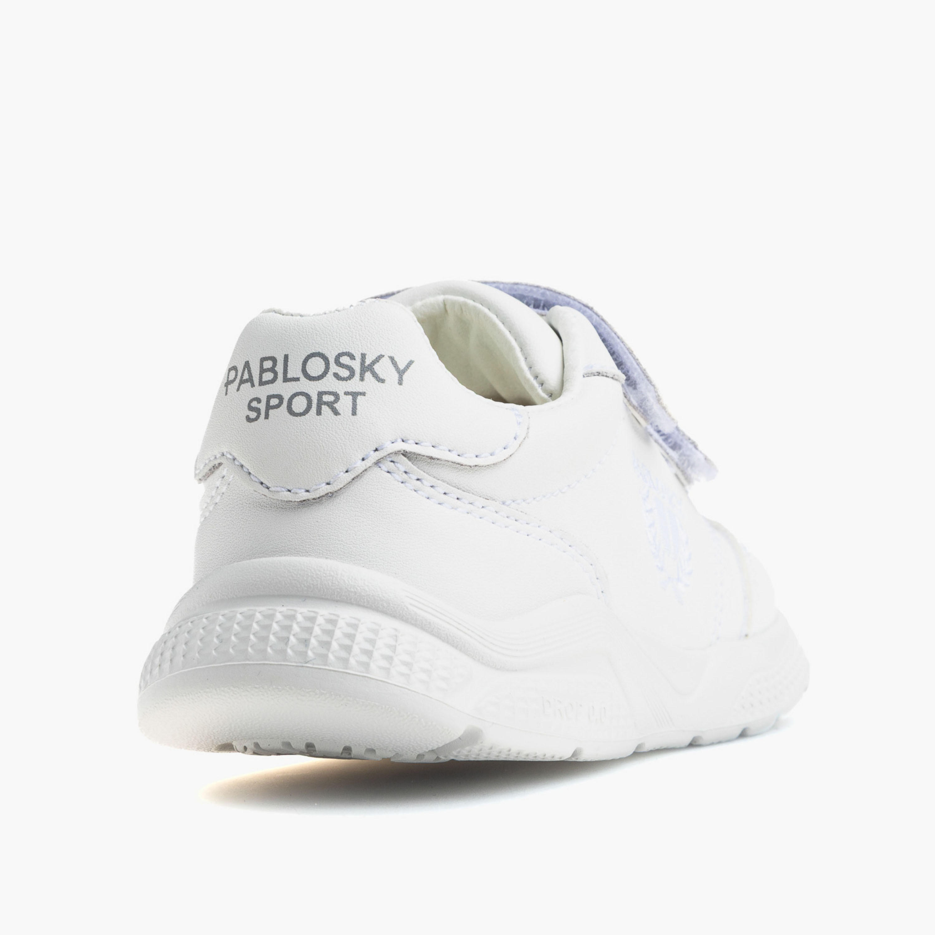 Pablosky Girls Leather Hook & Loop Ankle Sneakers-girls-shoes-sneakers-image-2