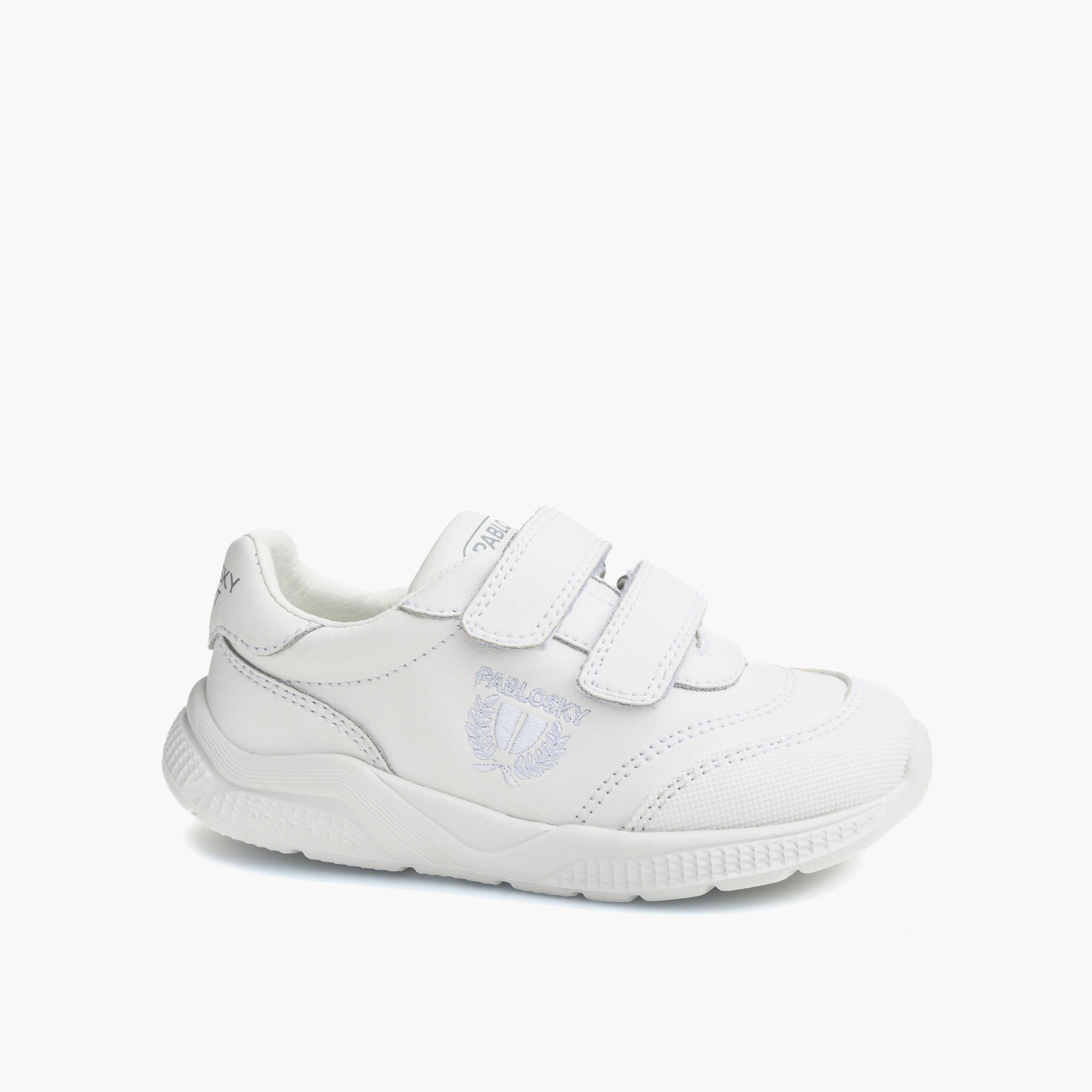 Pablosky Girls Leather Hook & Loop Ankle Sneakers-girls-shoes-sneakers-image-7