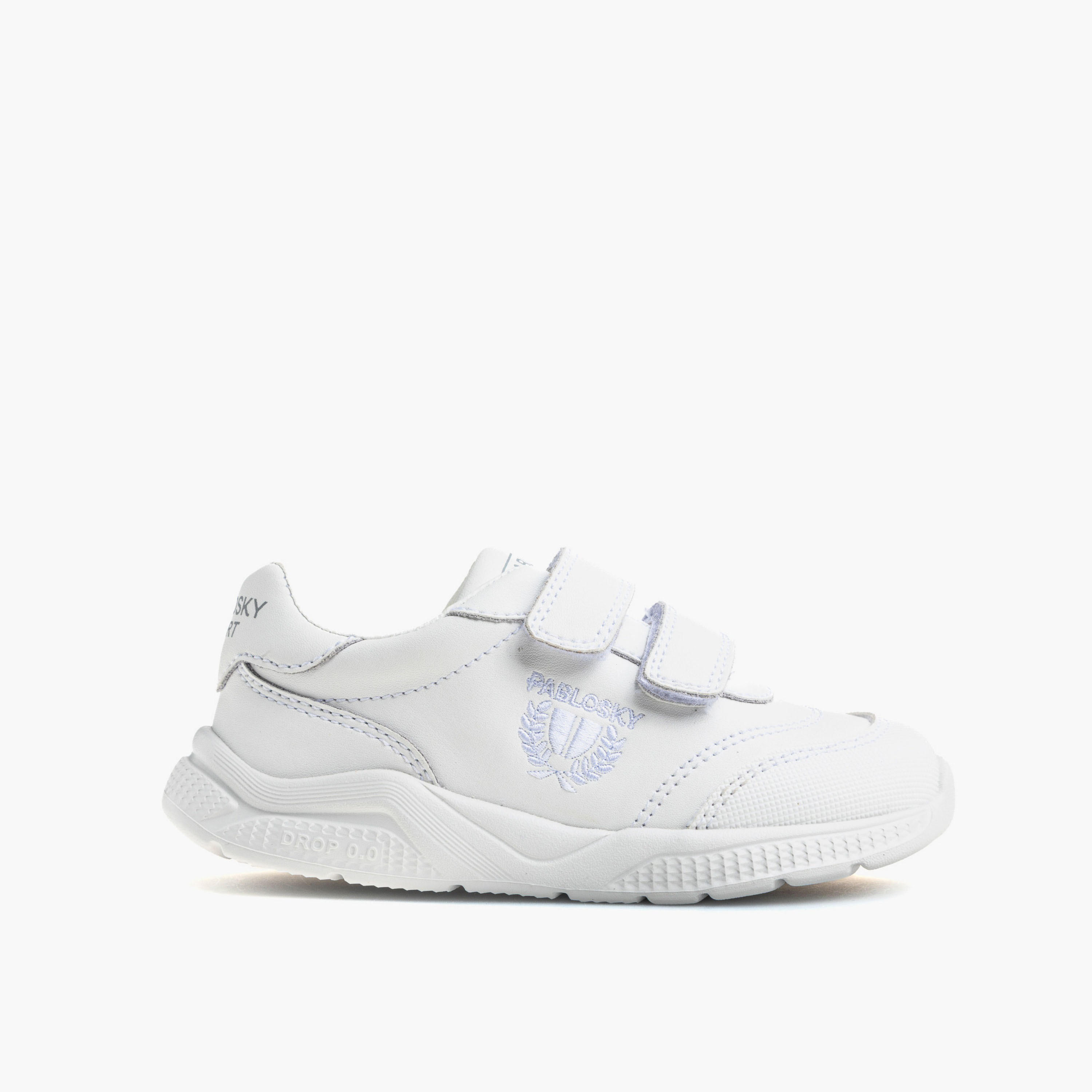 حذاء سنيكرز جلد بشريط إغلاق لاصق للبنات من بابلوسكي-girls-shoes-sneakers-image-1