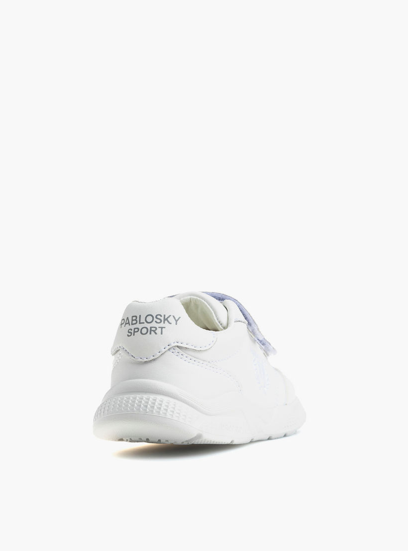 حذاء سنيكرز جلد طول الكاحل بتفاصيل الشعار للبنات من بابلوسكي-girls-shoes-sneakers-image-2