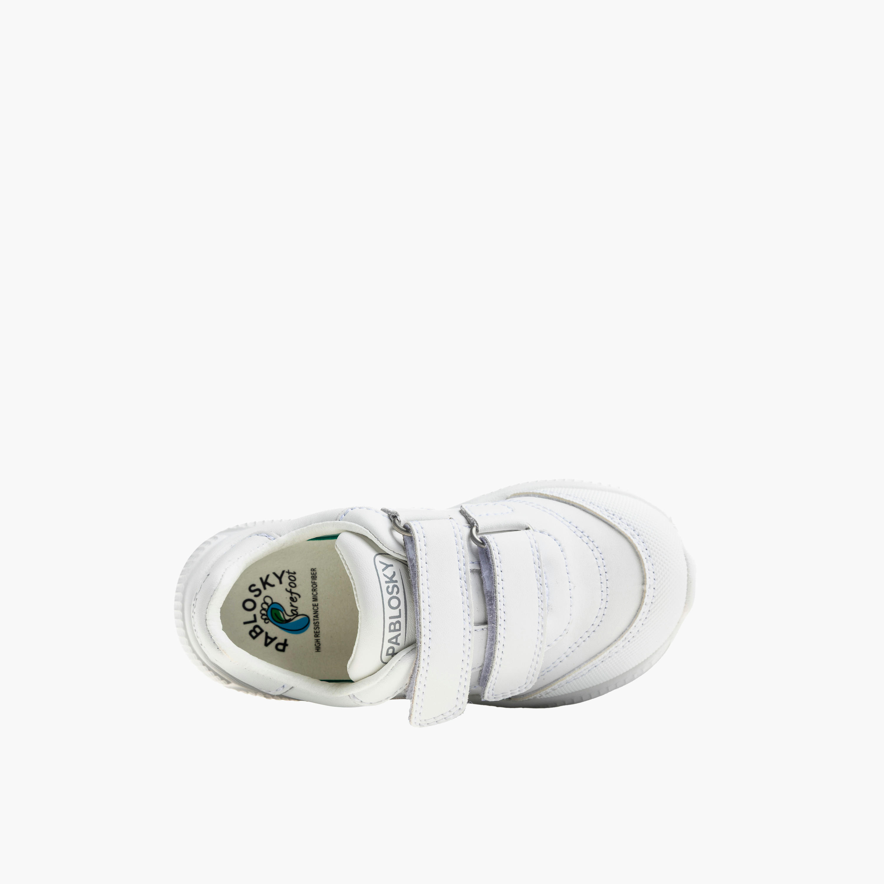 حذاء سنيكرز جلد طول الكاحل بتفاصيل الشعار للبنات من بابلوسكي-girls-shoes-sneakers-image-3