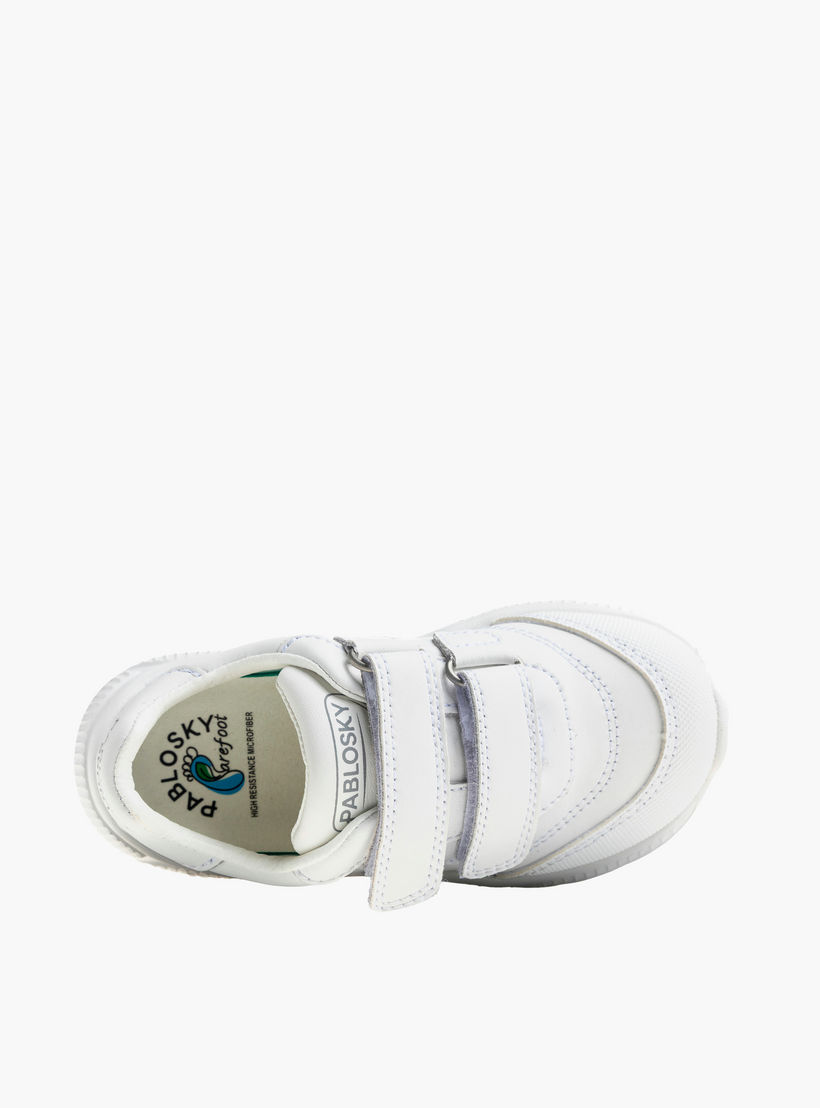حذاء سنيكرز جلد طول الكاحل بتفاصيل الشعار للبنات من بابلوسكي-girls-shoes-sneakers-image-3