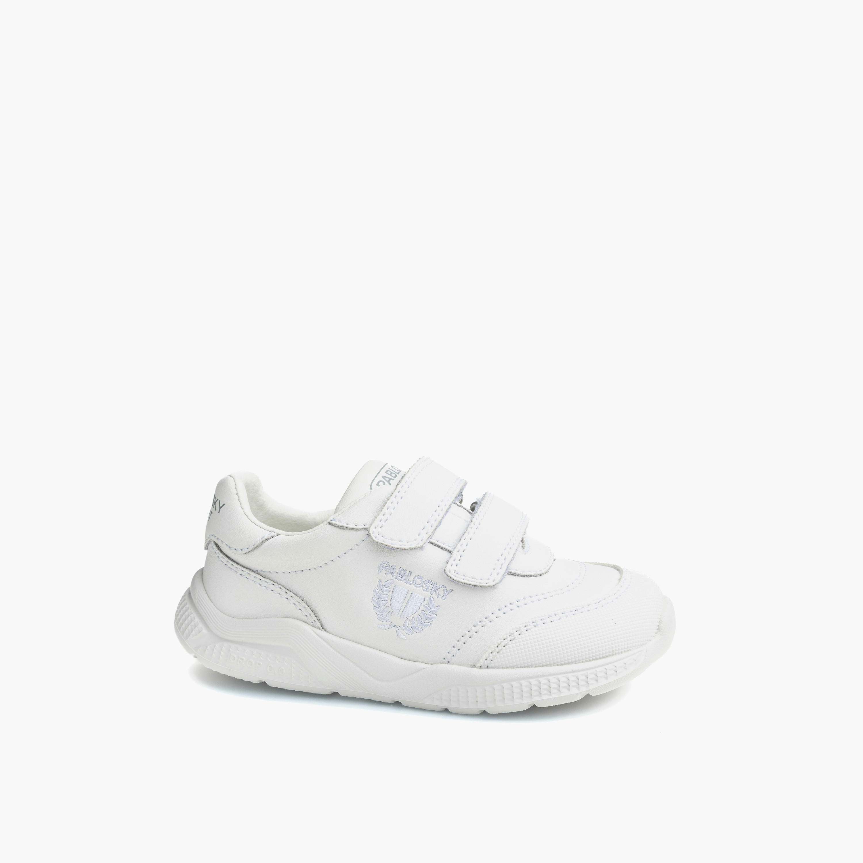 حذاء سنيكرز جلد طول الكاحل بتفاصيل الشعار للبنات من بابلوسكي-girls-shoes-sneakers-image-7