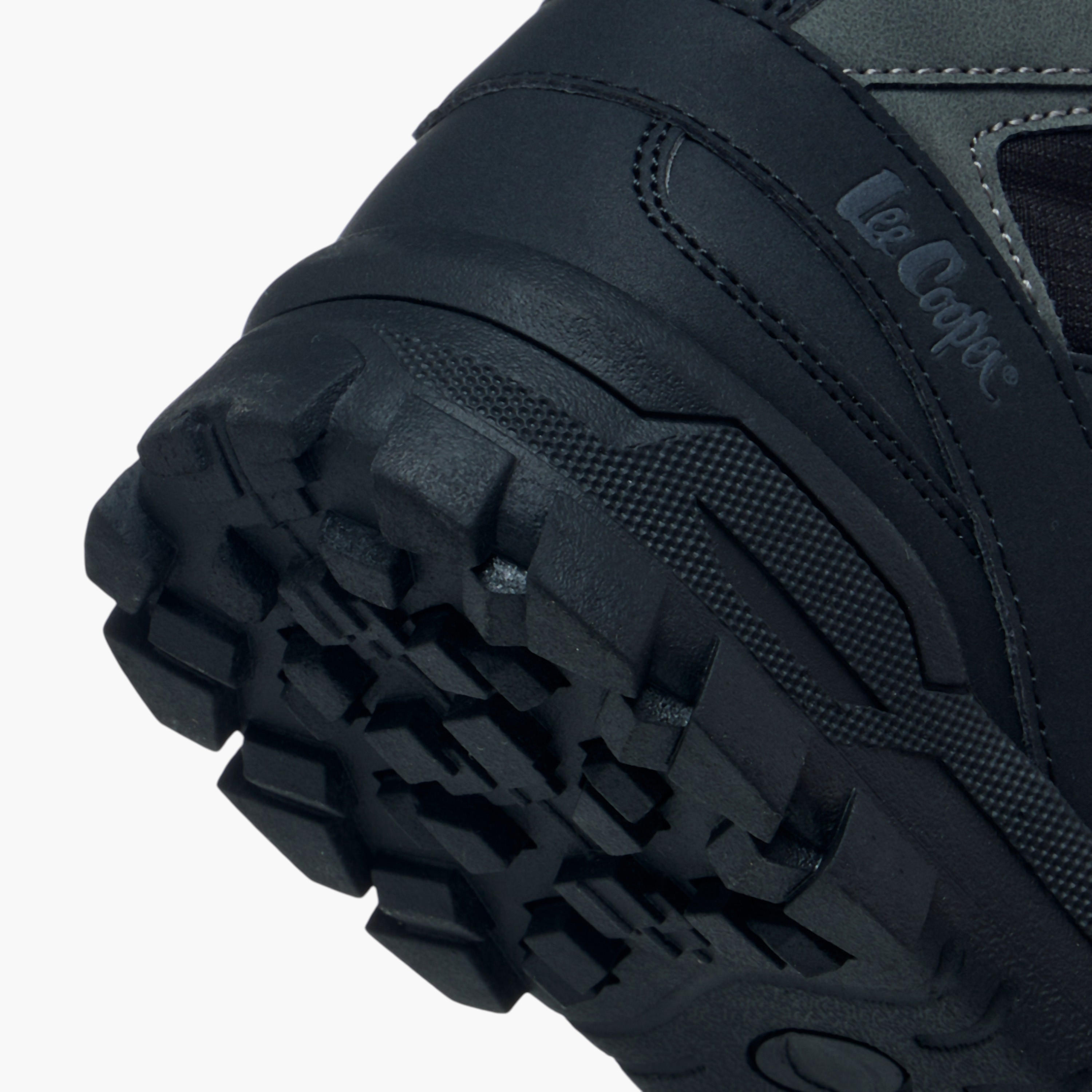 Lee Cooper Boys' Panelled Ankle Boots with Lace-Up Closure-boys-shoes-boots-image-6