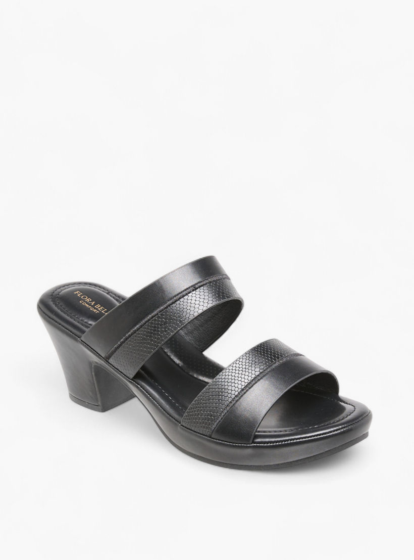 صندل سهل الارتداء بكعب عريض بارز الملمس من فلورا بيلا-women-shoes-sandals-heeled-image-2