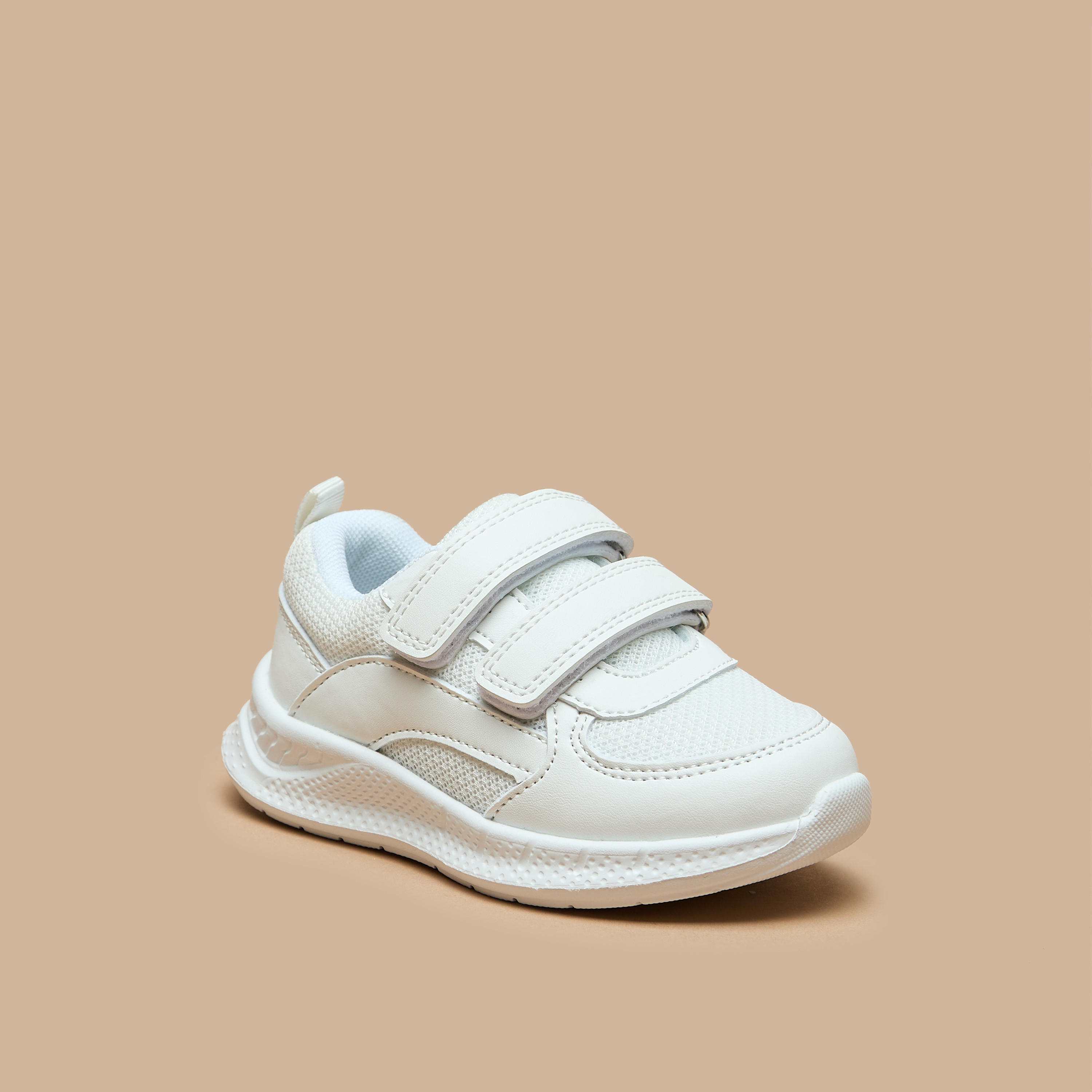 Barefeet Kids Mesh Detailed Sneakers with Hook and Loop Closure-girls-shoes-sneakers-image-1