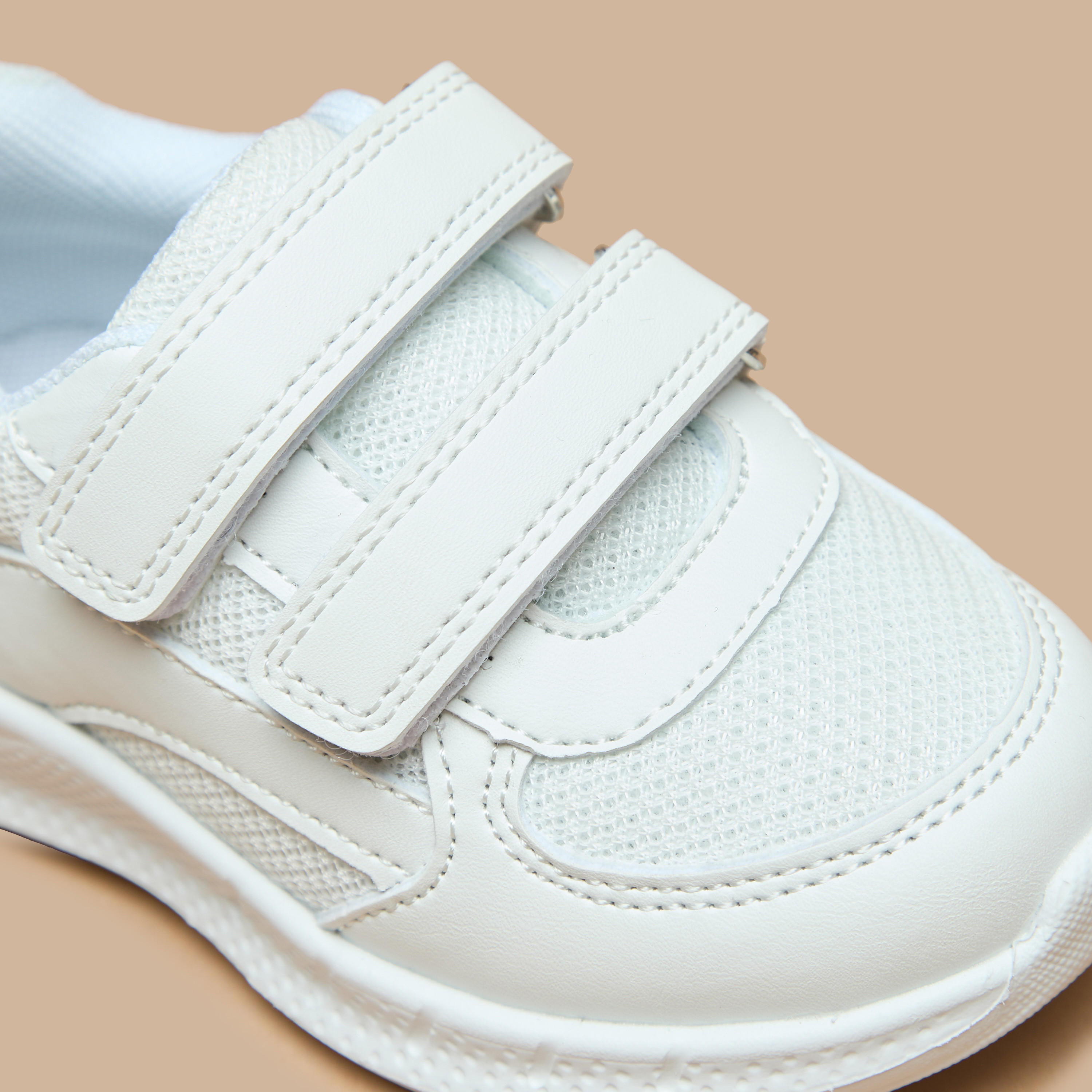 Barefeet Kids Mesh Detailed Sneakers with Hook and Loop Closure-girls-shoes-sneakers-image-5