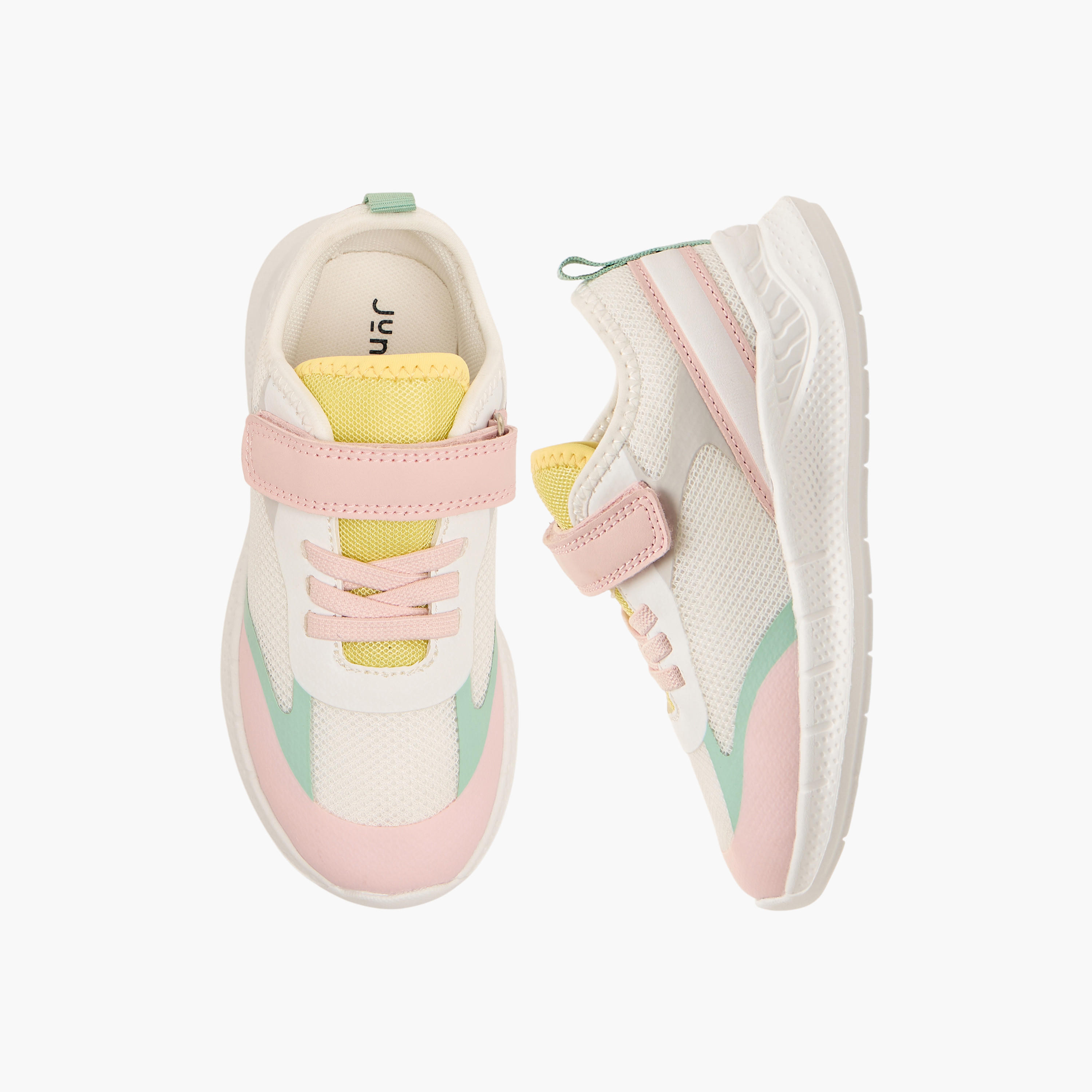 حذاء سنيكرز بشريط لاصق للبنات من جونيورز-girls-shoes-sneakers-image-1