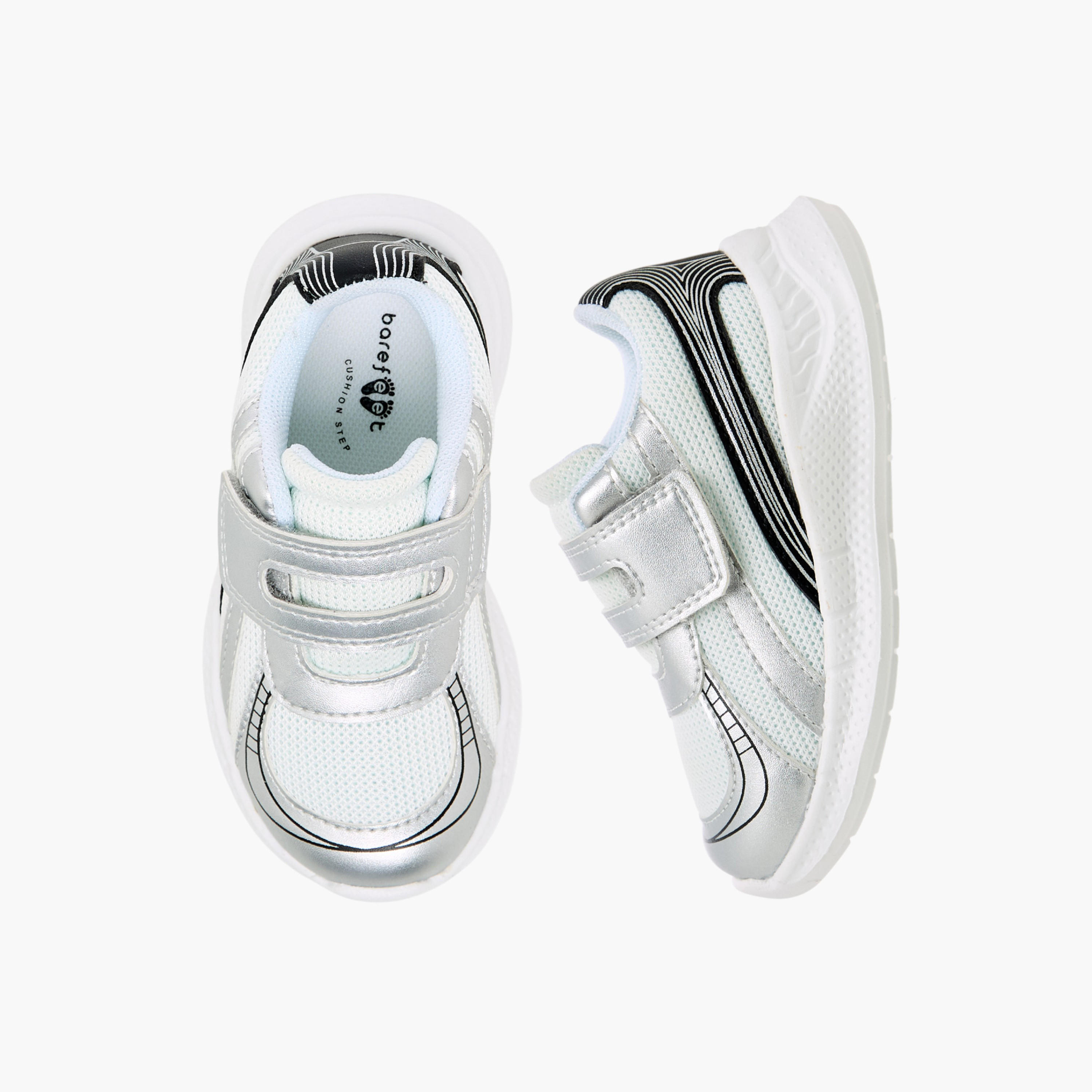 Barefeet Boys Panelled Hook and Loop Sneakers-boys-shoes-sneakers-image-1