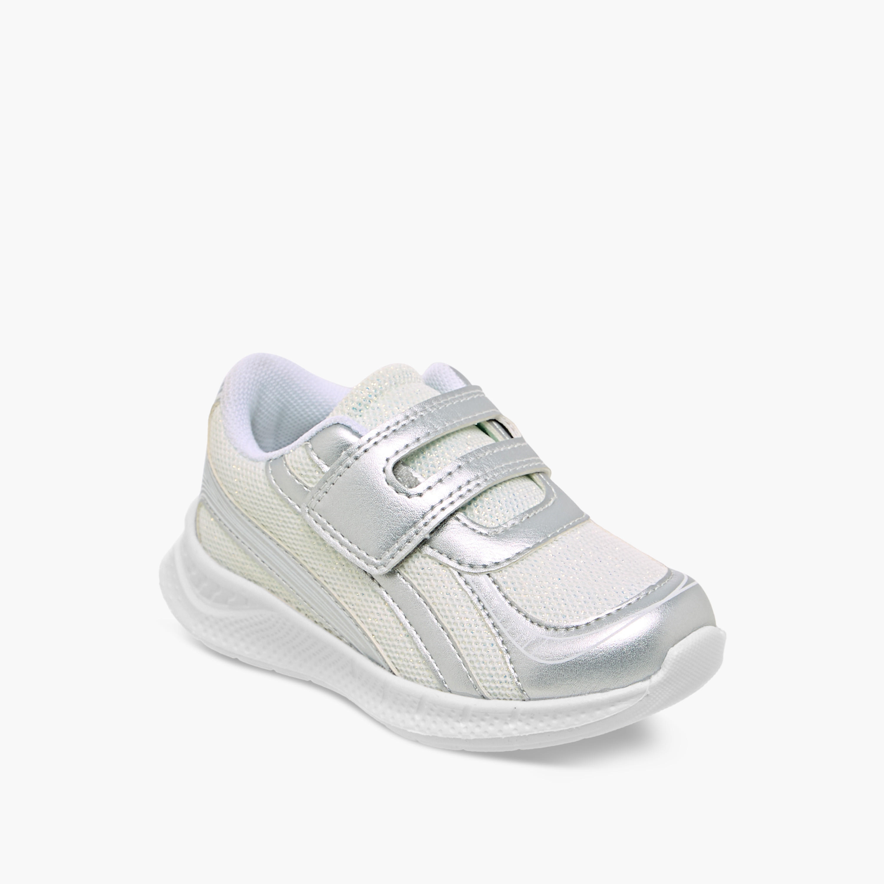 Barefeet Girls Panelled Hook and Loop Sneakers-girls-shoes-sneakers-image-2