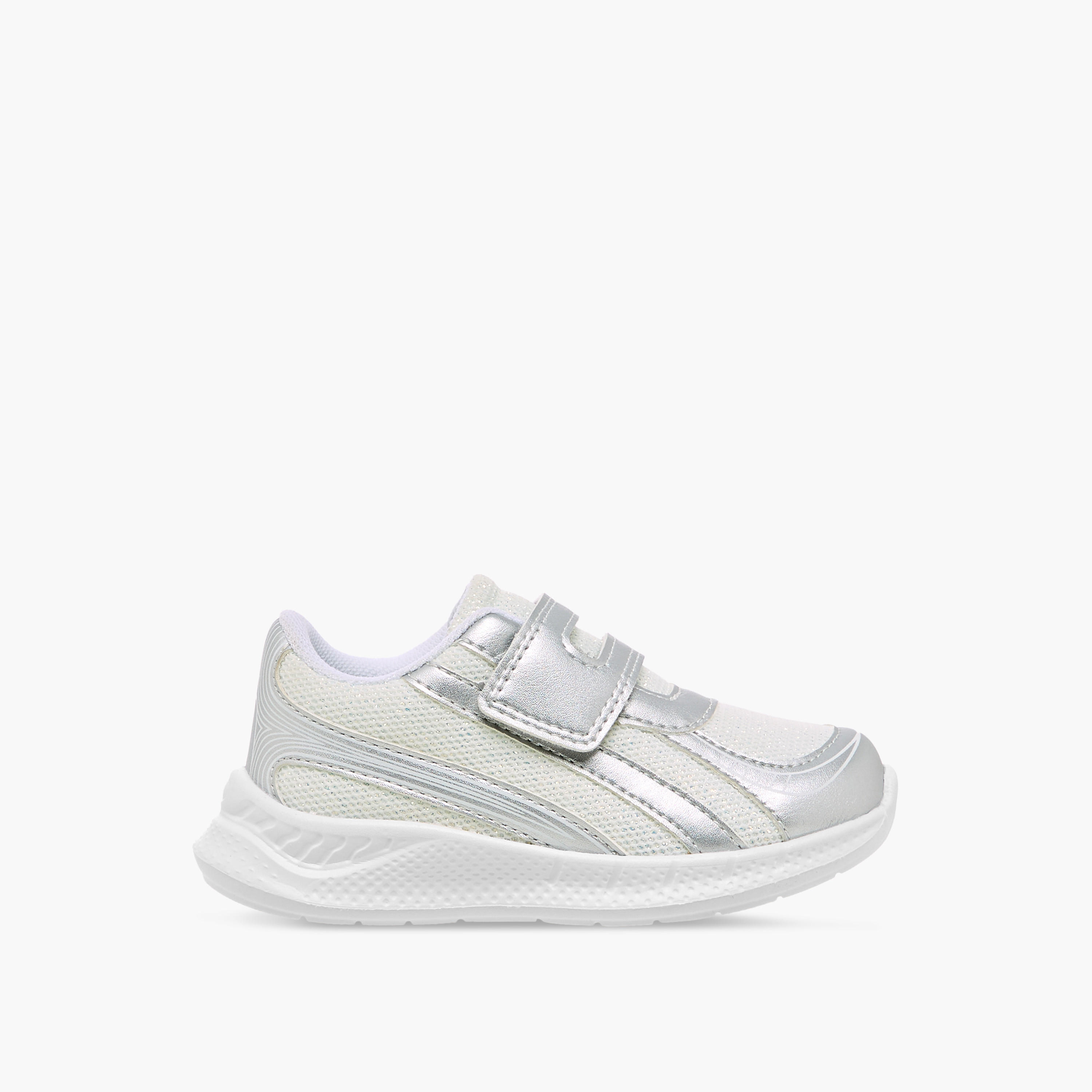 Barefeet Girls Panelled Hook and Loop Sneakers-girls-shoes-sneakers-image-3