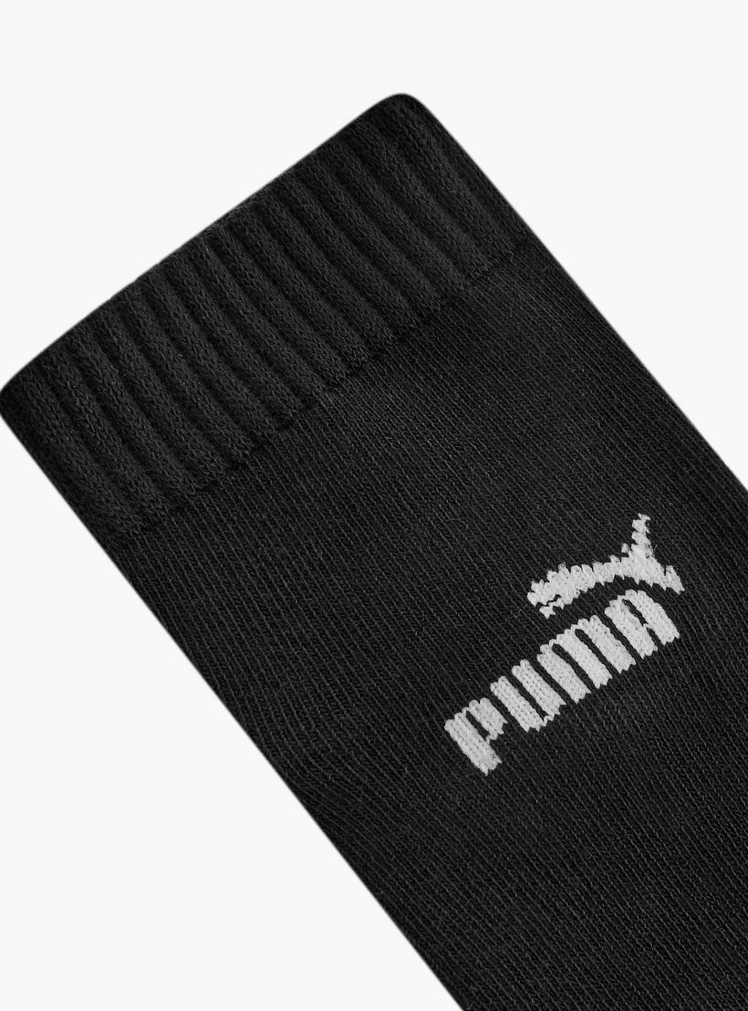 طقم جوارب 3 أزواج بطول الكاحل وبطبعات شعار من بوما-men-socks-image-6