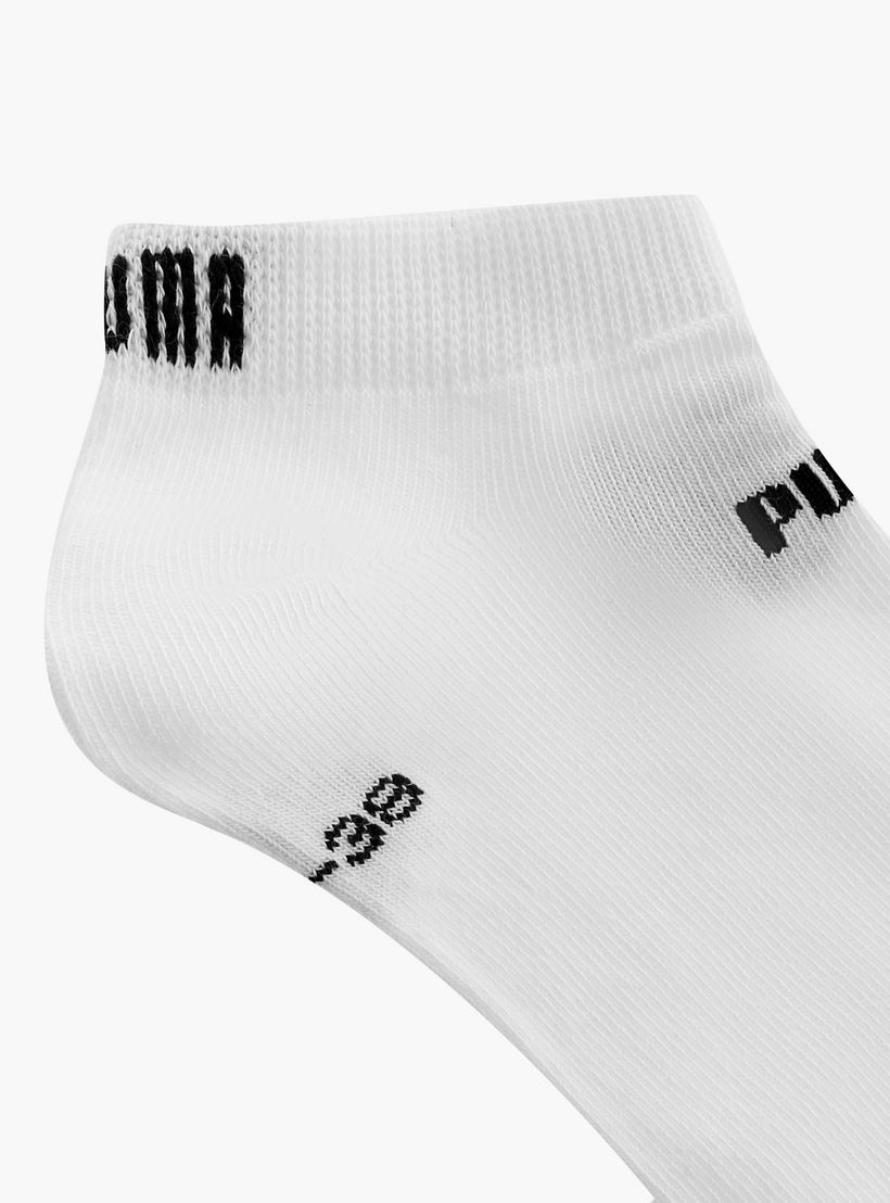 طقم جوارب بطول الكاحل 3 أزواج بطبعات شعار من بوما-men-socks-image-3