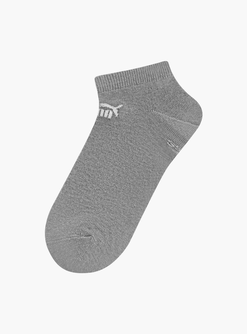 طقم جوارب 3 أزواج بطول الكاحل وبطبعات شعار من بوما-men-socks-image-2