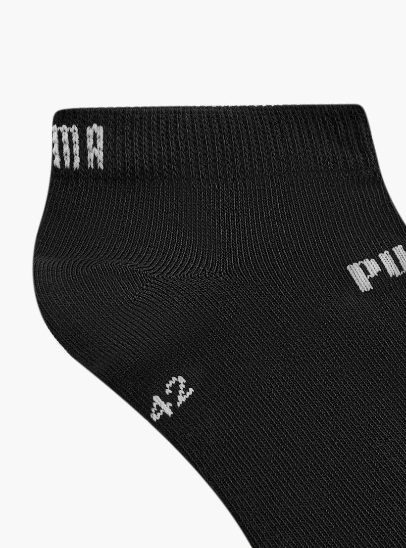 طقم جوارب 3 أزواج بطول الكاحل وبطبعات شعار من بوما-men-socks-image-3