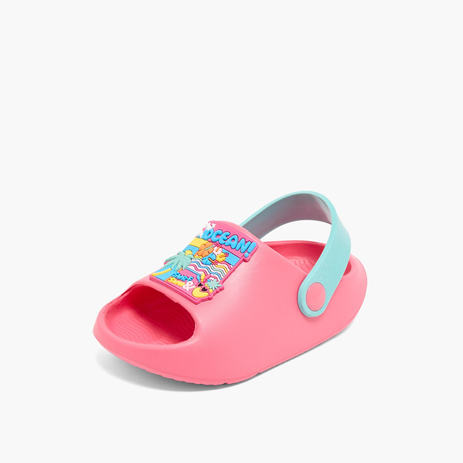 Aqua Girls Ocean Applique Clogs-girls-shoes-flipflopsandslides-image-3