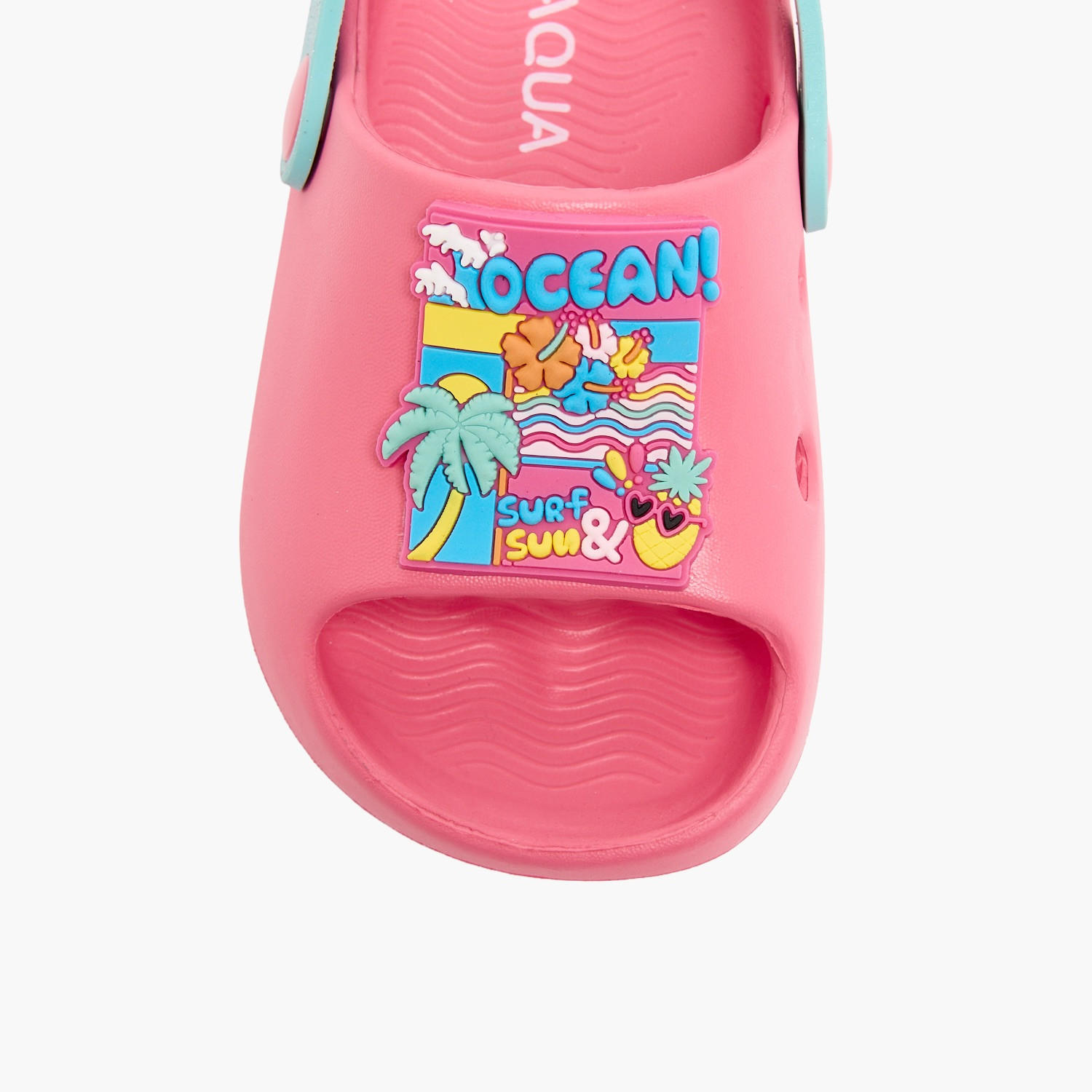 Aqua Girls Ocean Applique Clogs-girls-shoes-flipflopsandslides-image-6