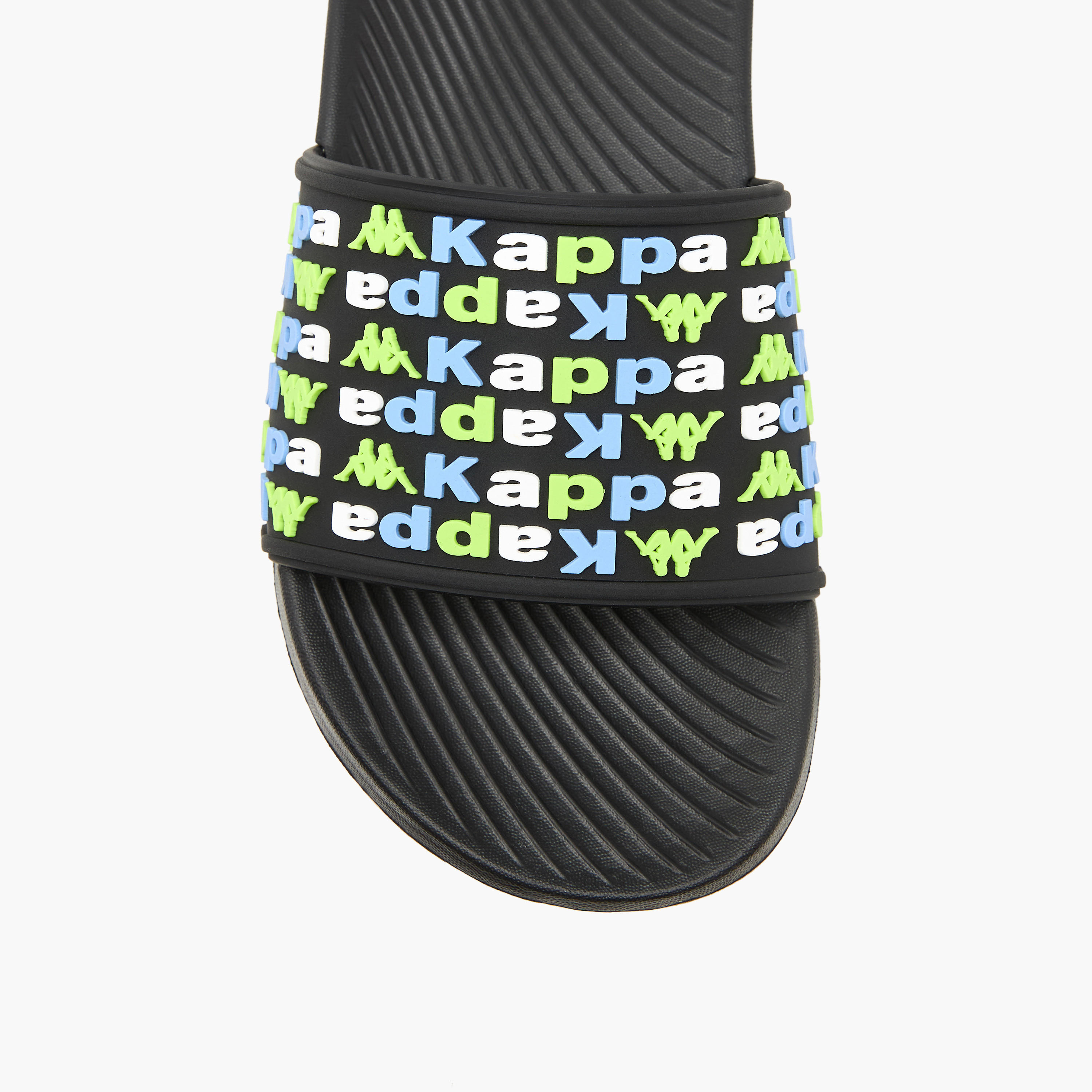 Kappa Boys Logo Embossed Slides-boys-shoes-flipflopsandslides-image-3