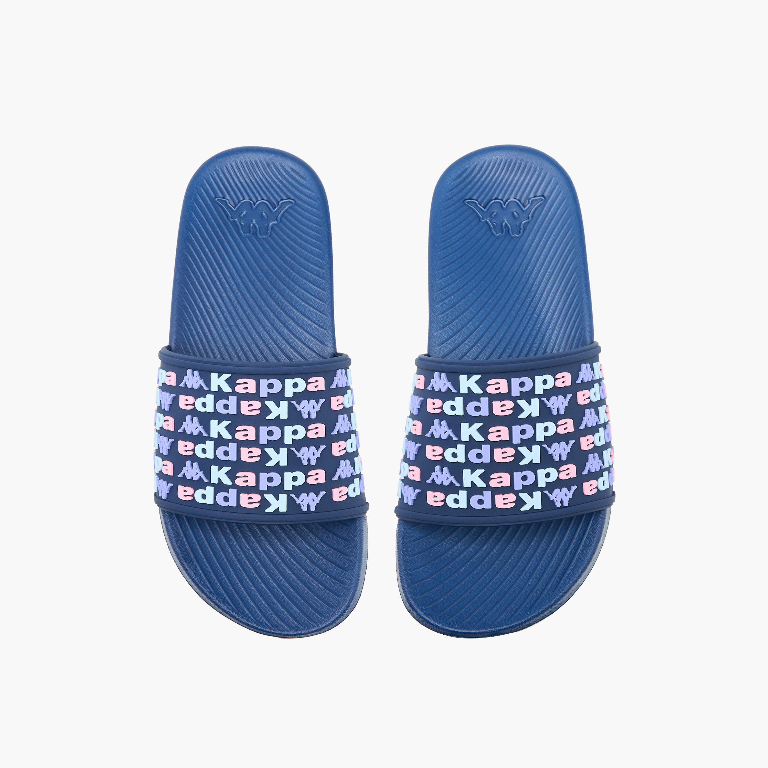 Kappa Girls Logo Embossed Slides-girls-shoes-flipflopsandslides-image-1