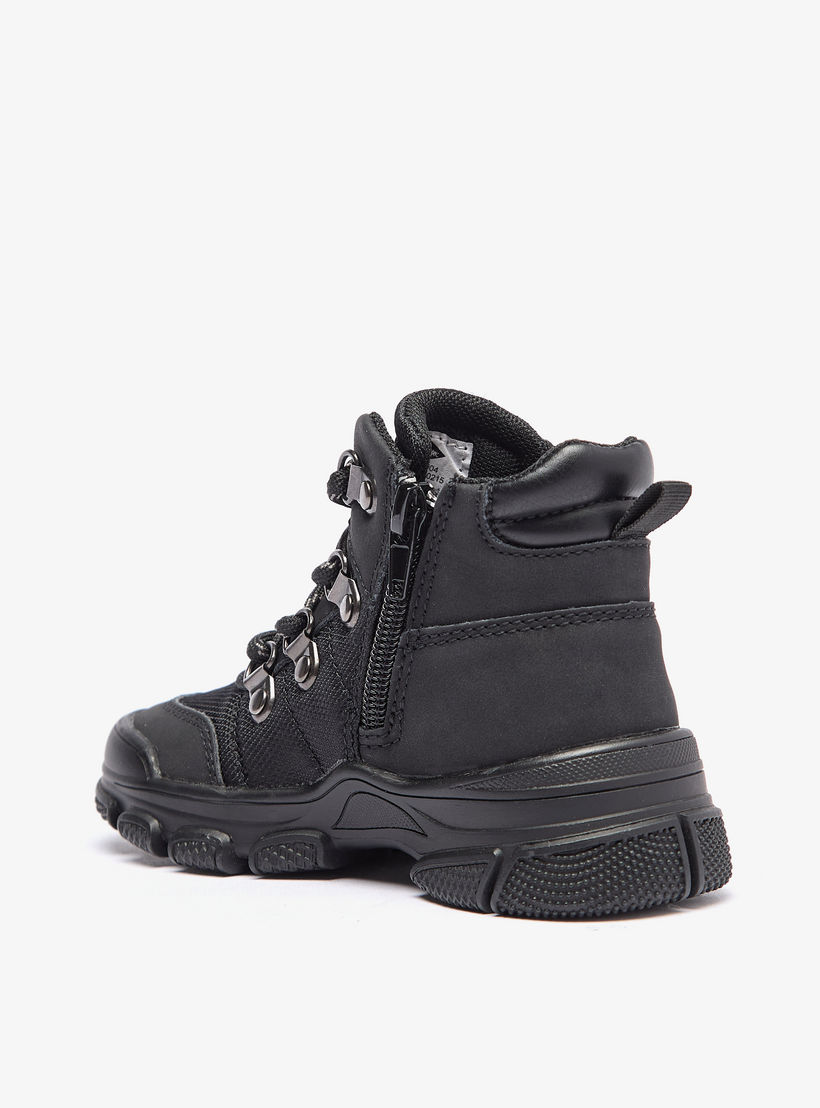 بوت بطول الكاحل بألواح وسحاب إغلاق للأولاد من لي كوبر-boys-shoes-boots-image-2