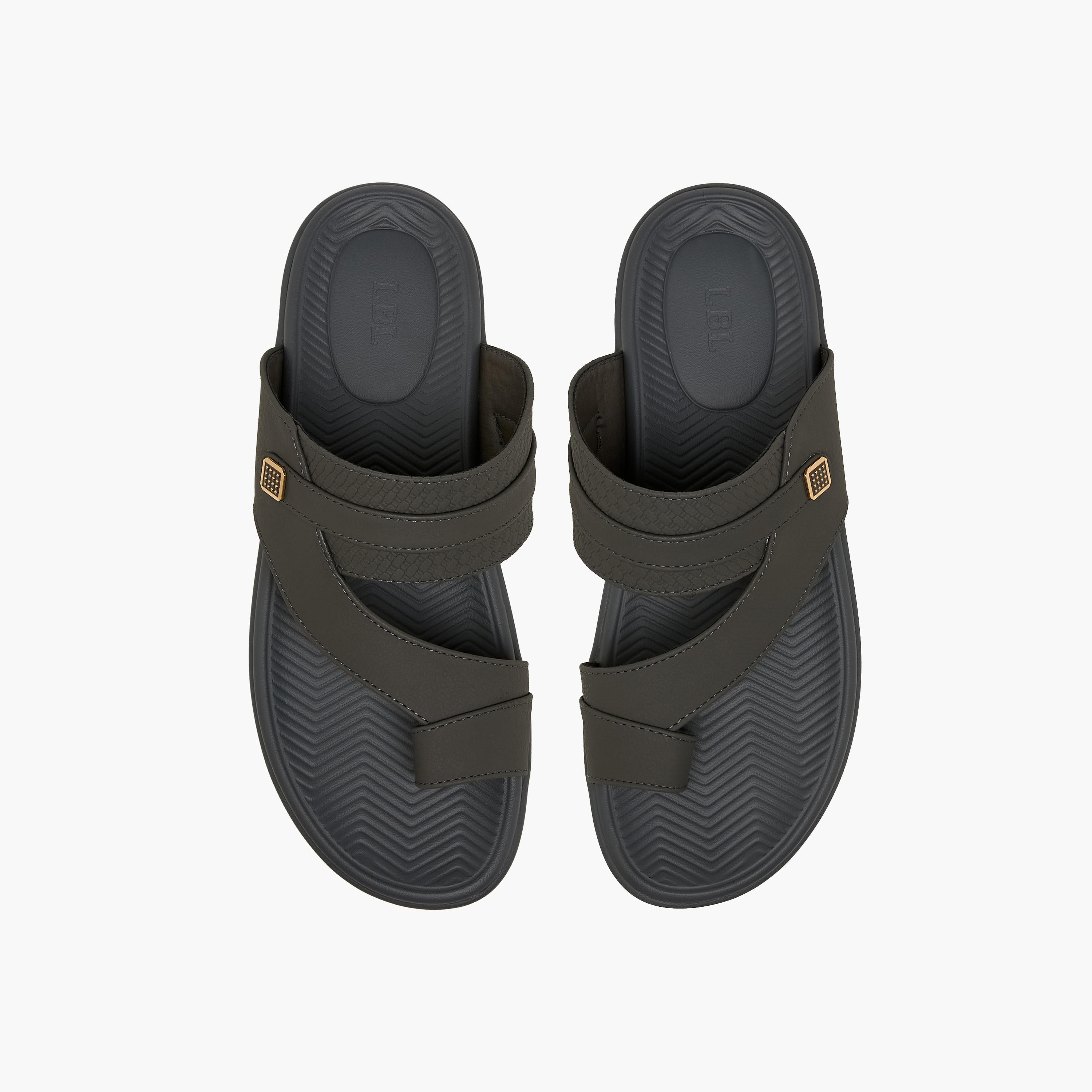 صندل عربي بارز الملمس للرجال من أل بي أل من شو إكسبريس-men-shoes-sandals-image-1