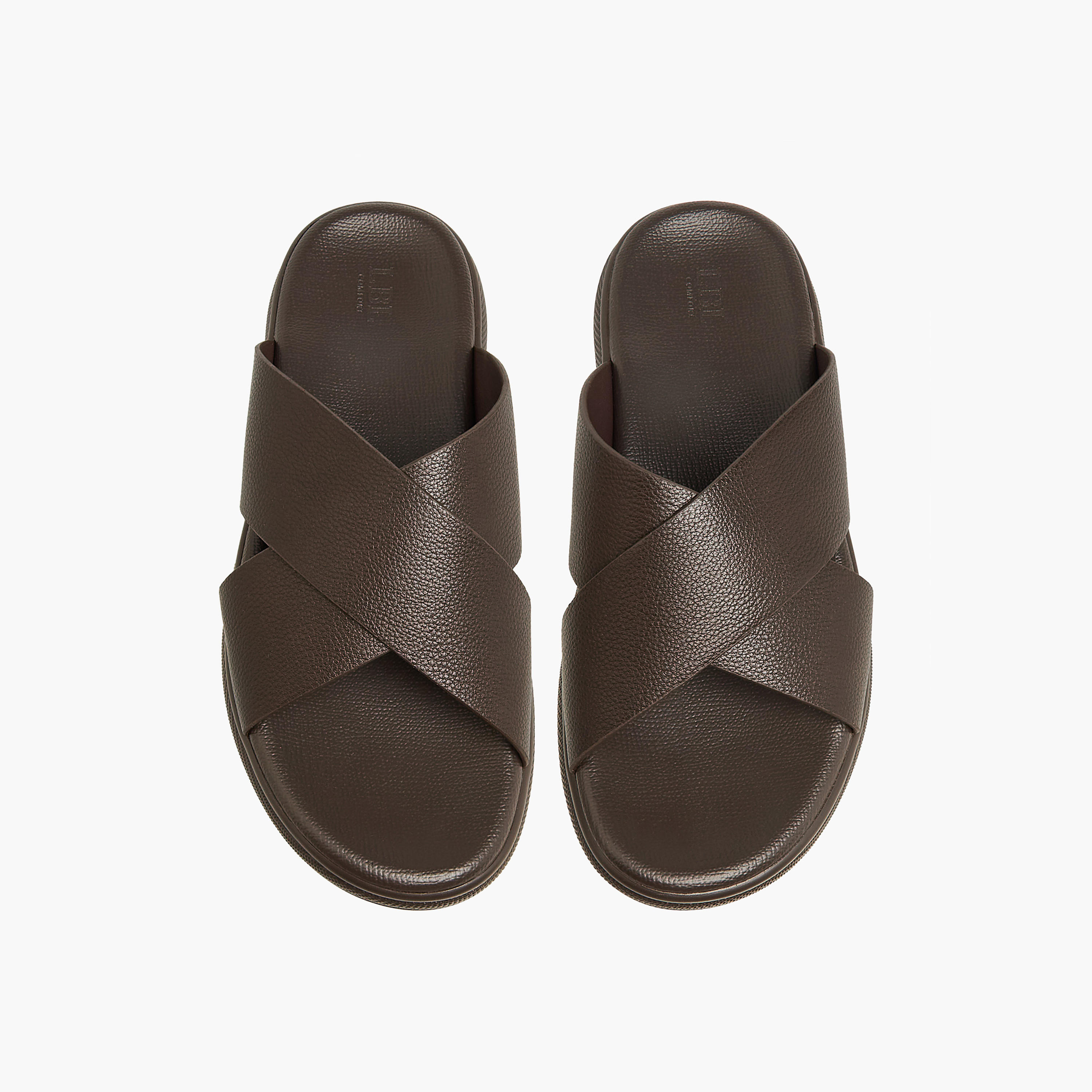 صندل سادة بحزام متقاطع للرجال من إل بي إل من شوإكسبريس-men-shoes-sandals-image-1