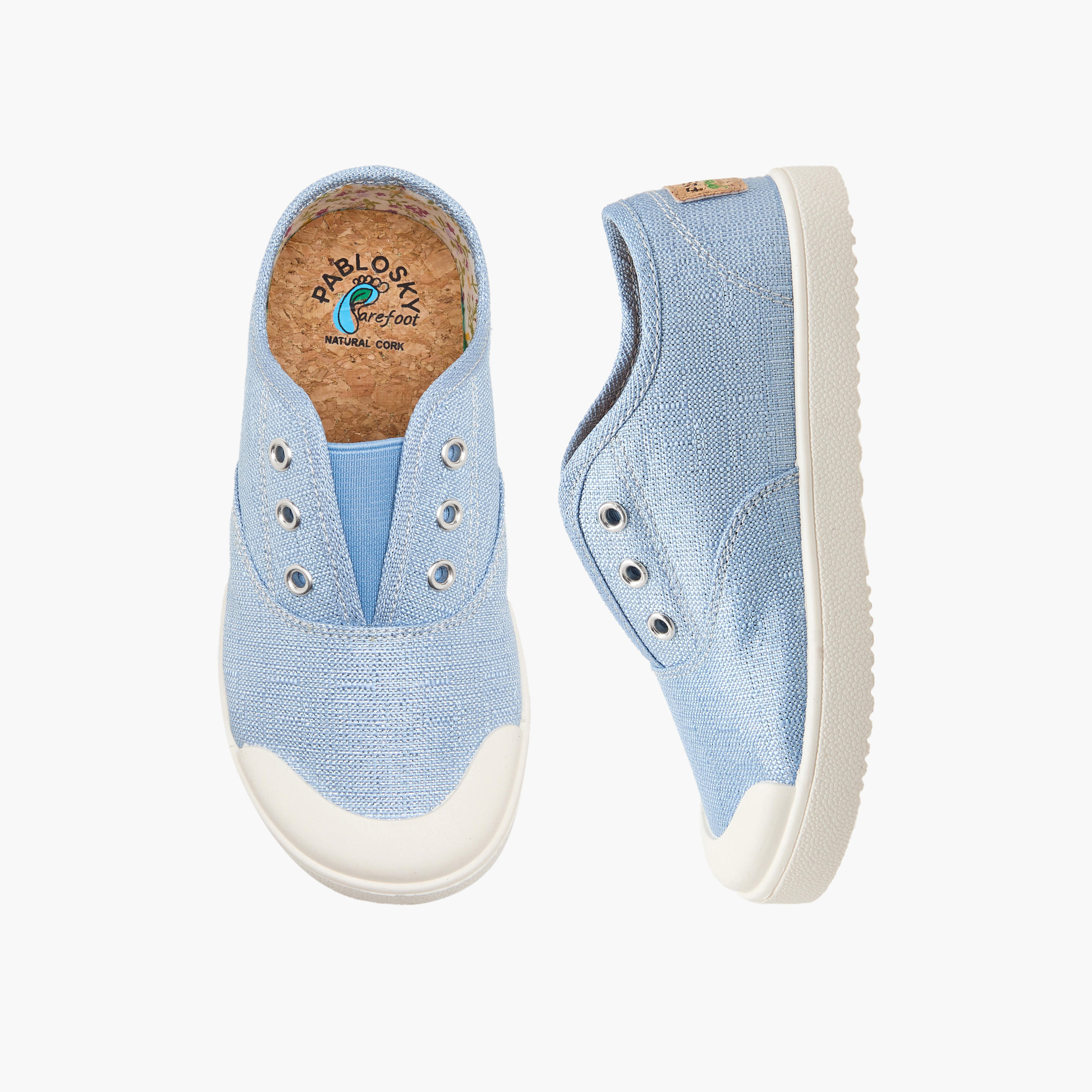 Pablosky Canvas with Elasticated Vamp-baby-girls-shoes-closedshoes-image-1