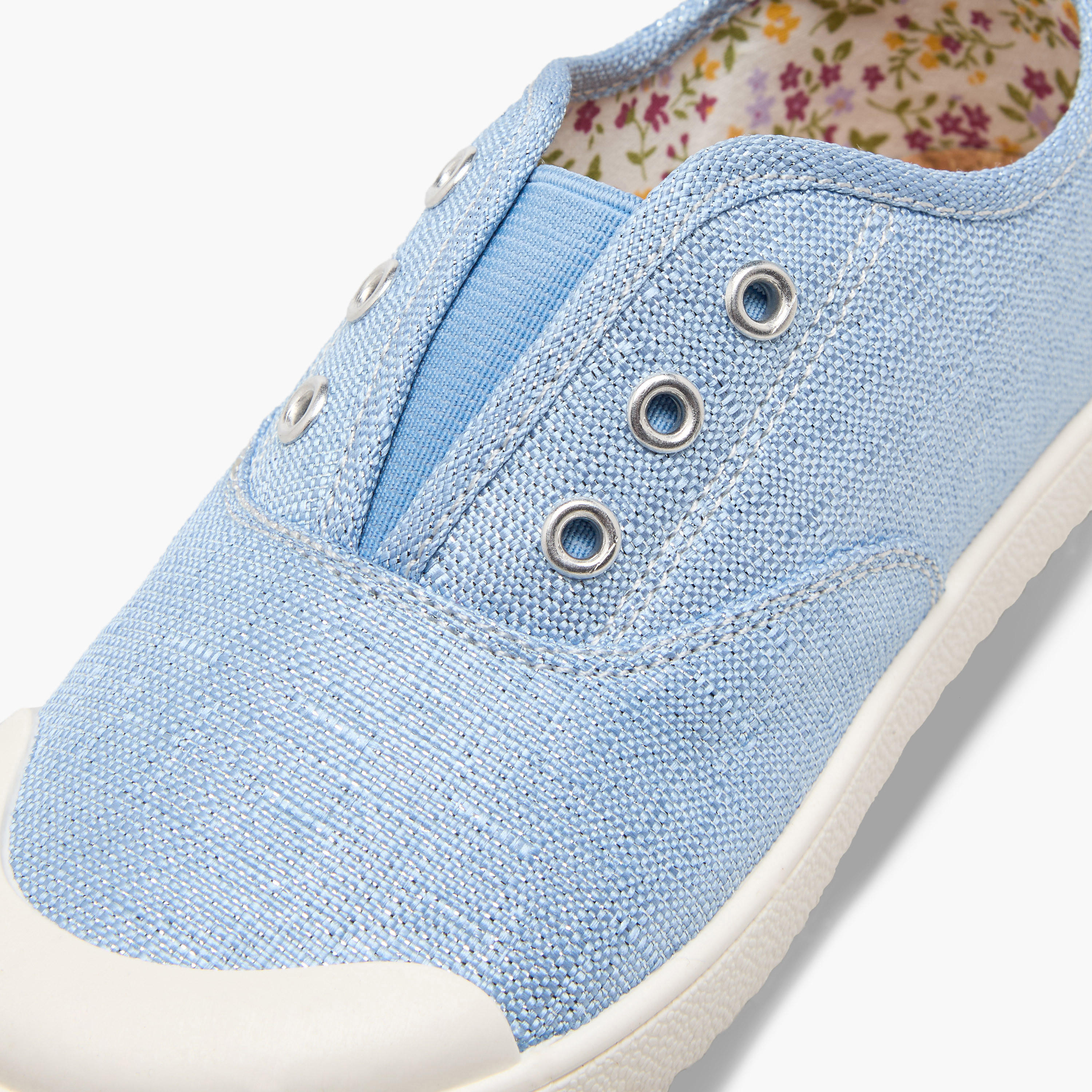 Pablosky Canvas with Elasticated Vamp-baby-girls-shoes-closedshoes-image-4