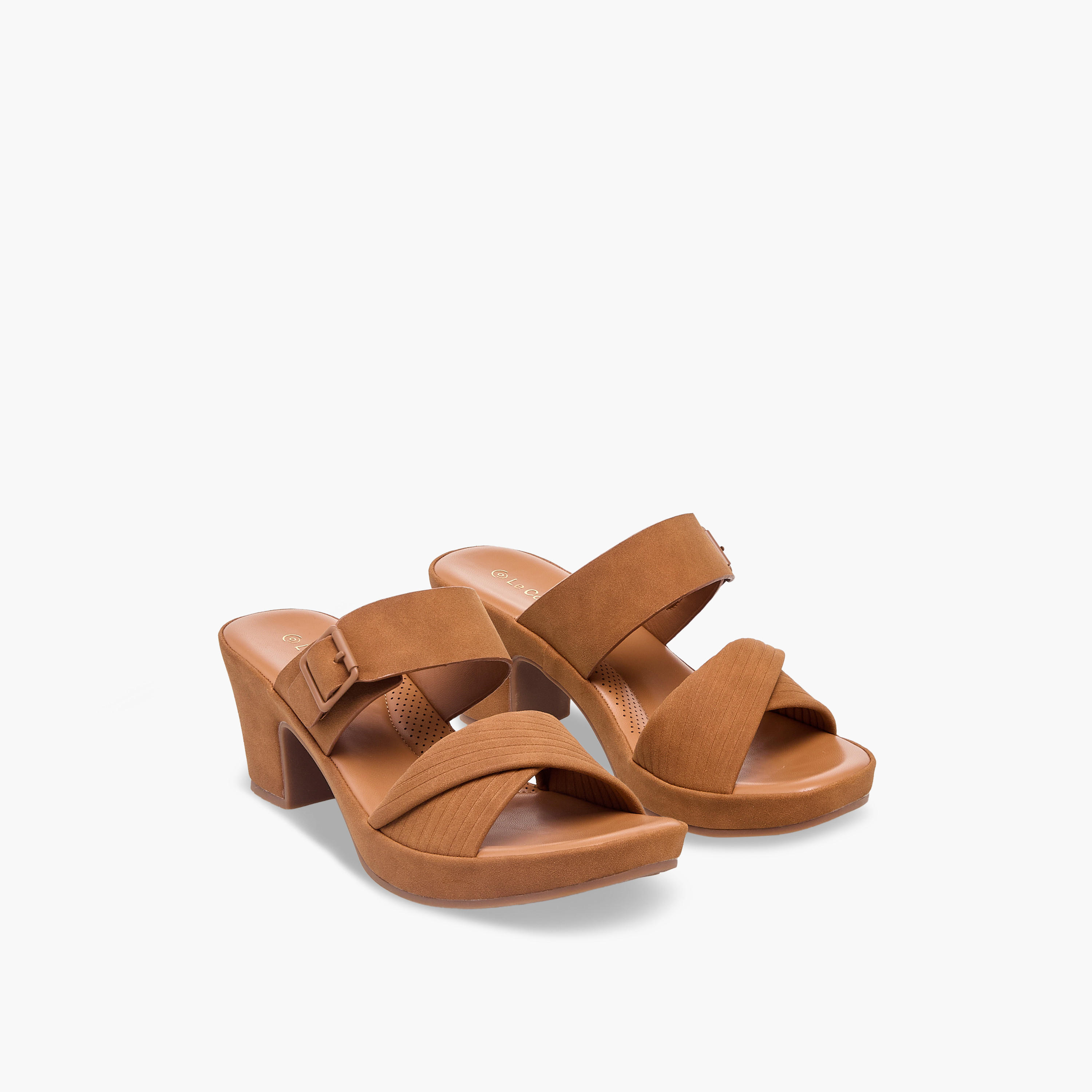 صندل بكعب سميك للنساء من لو كونفورت-women-shoes-sandals-heeled-image-1