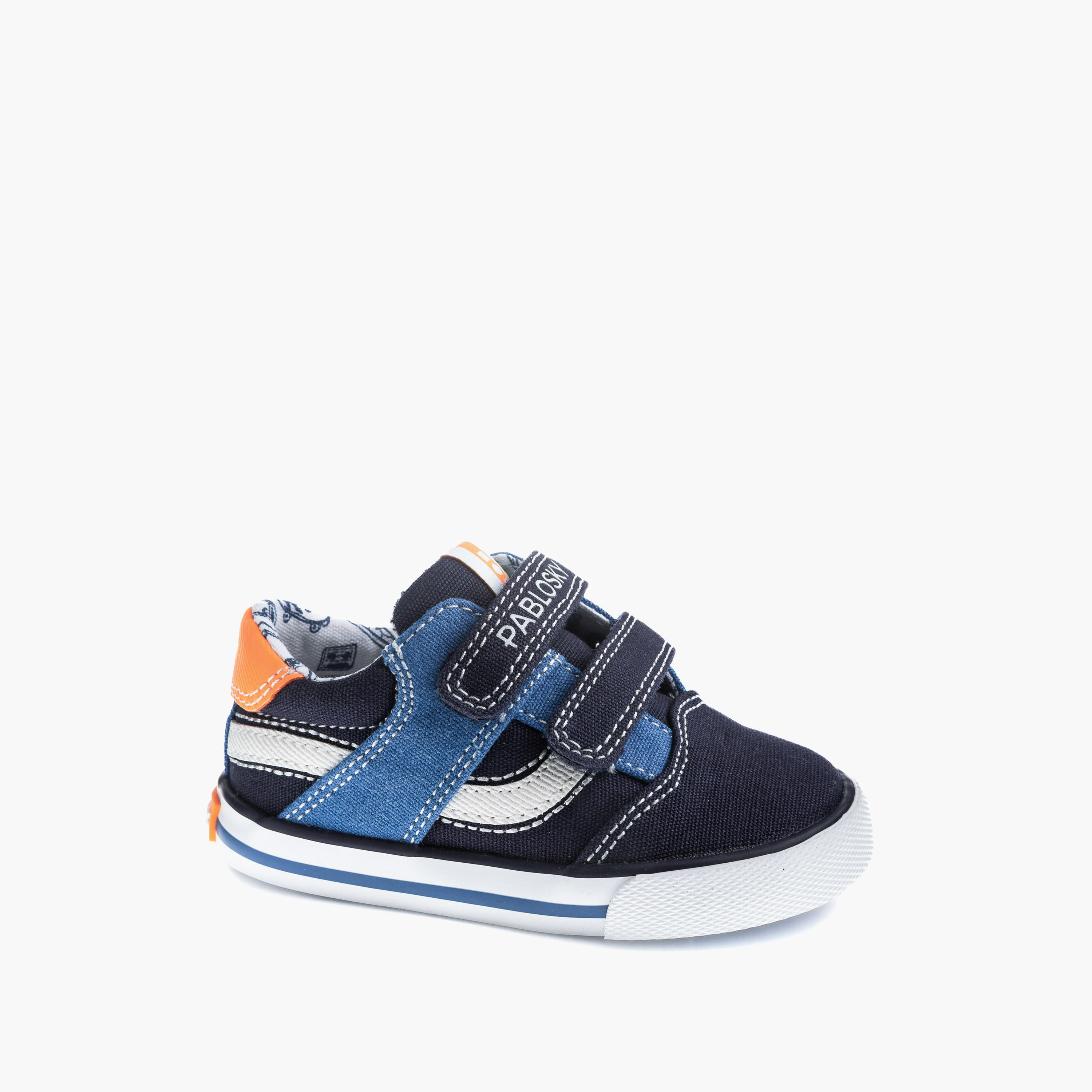 حذاء سنيكرز كانفاس بشريط إغلاق لاصق من بابلوسكي-baby-boys-shoes-closedshoes-image-1