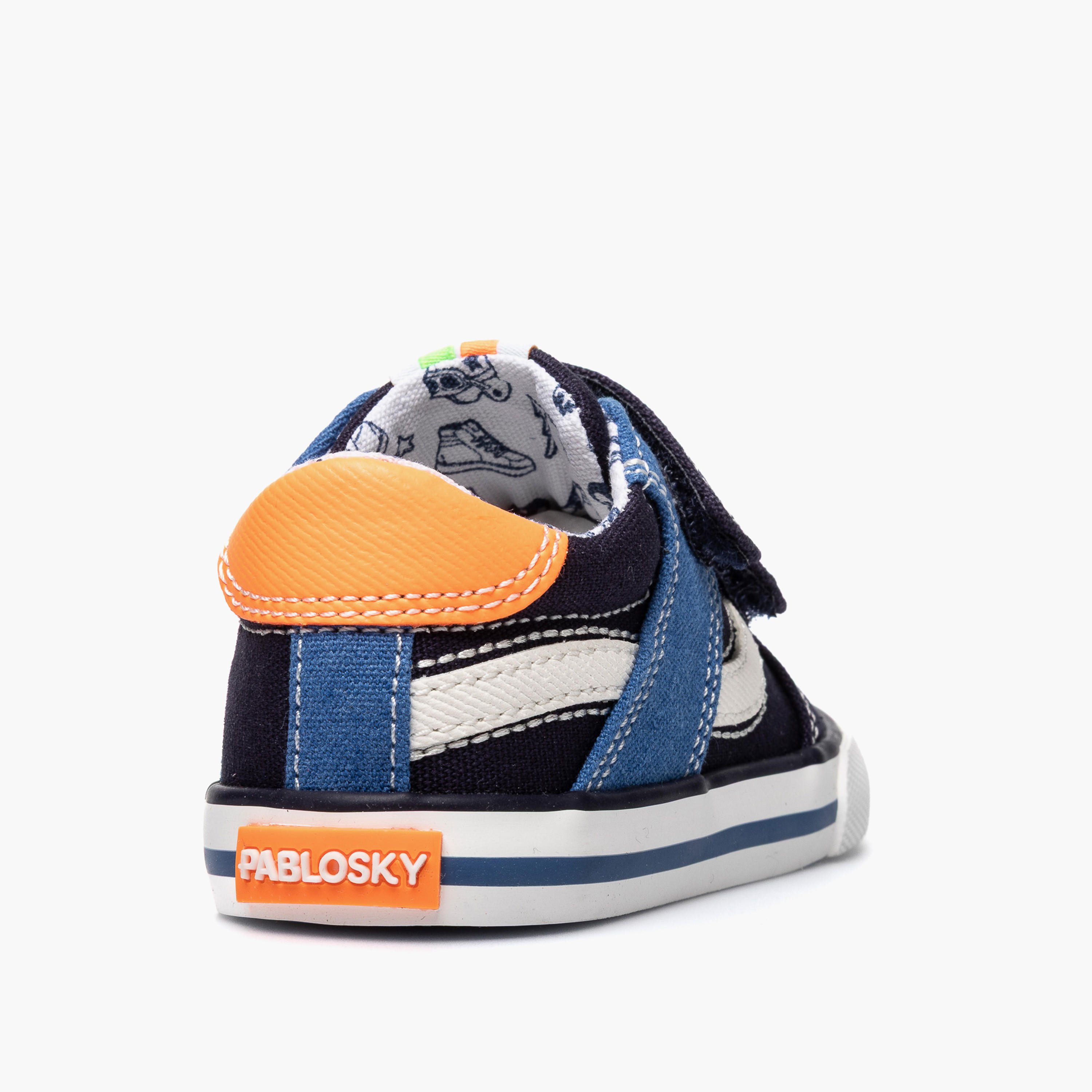 حذاء سنيكرز كانفاس بشريط إغلاق لاصق من بابلوسكي-baby-boys-shoes-closedshoes-image-3