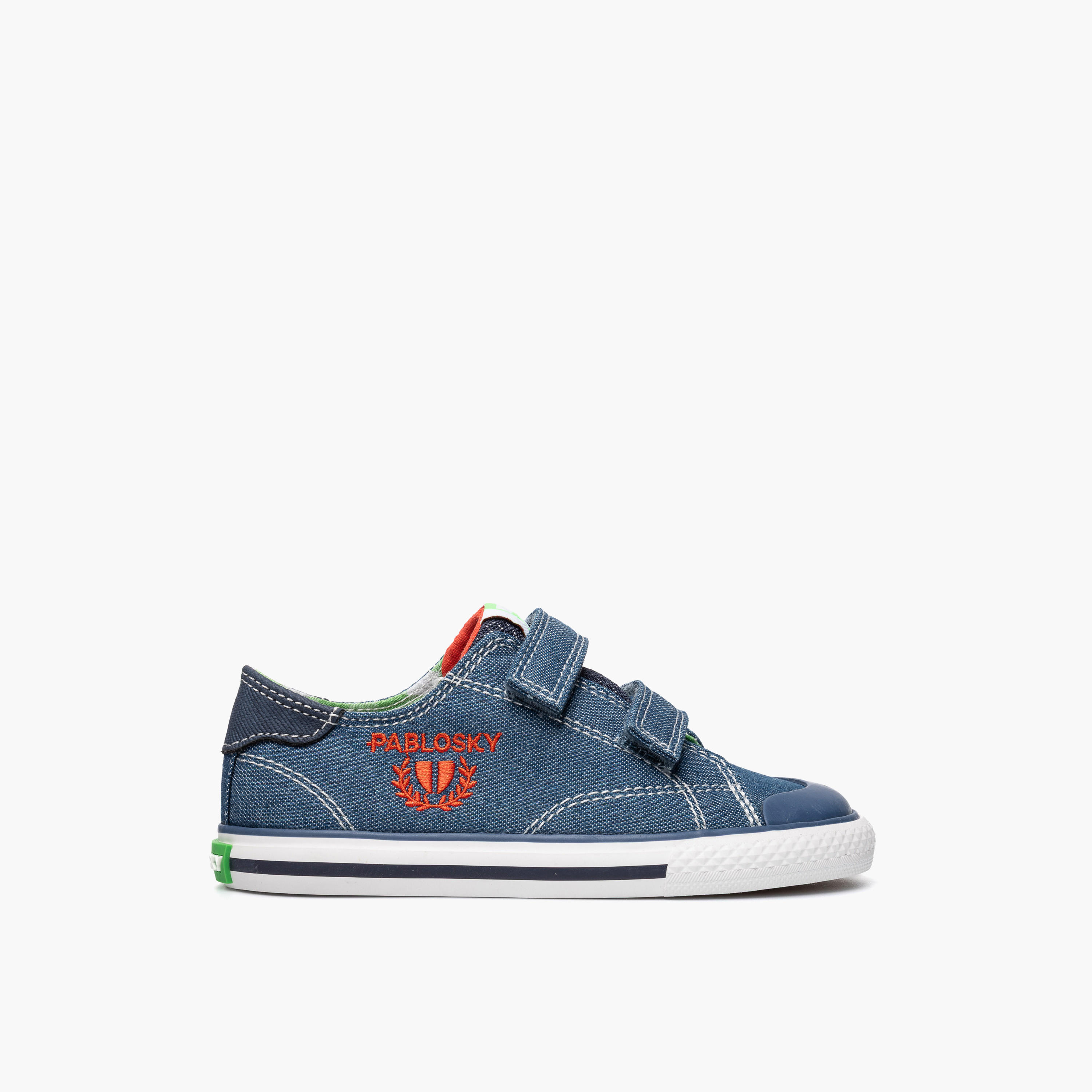 حذاء سنيكرز كانفاس بطول الكاحل وشريط إغلاق لاصق من بابلوسكي-baby-boys-shoes-closedshoes-image-2
