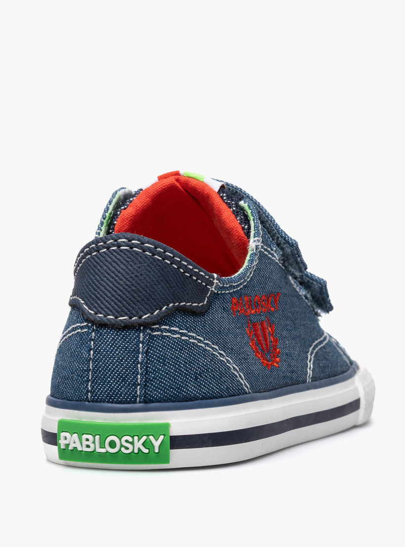 حذاء سنيكرز كانفاس بطول الكاحل وشريط إغلاق لاصق من بابلوسكي-baby-boys-shoes-closedshoes-image-3