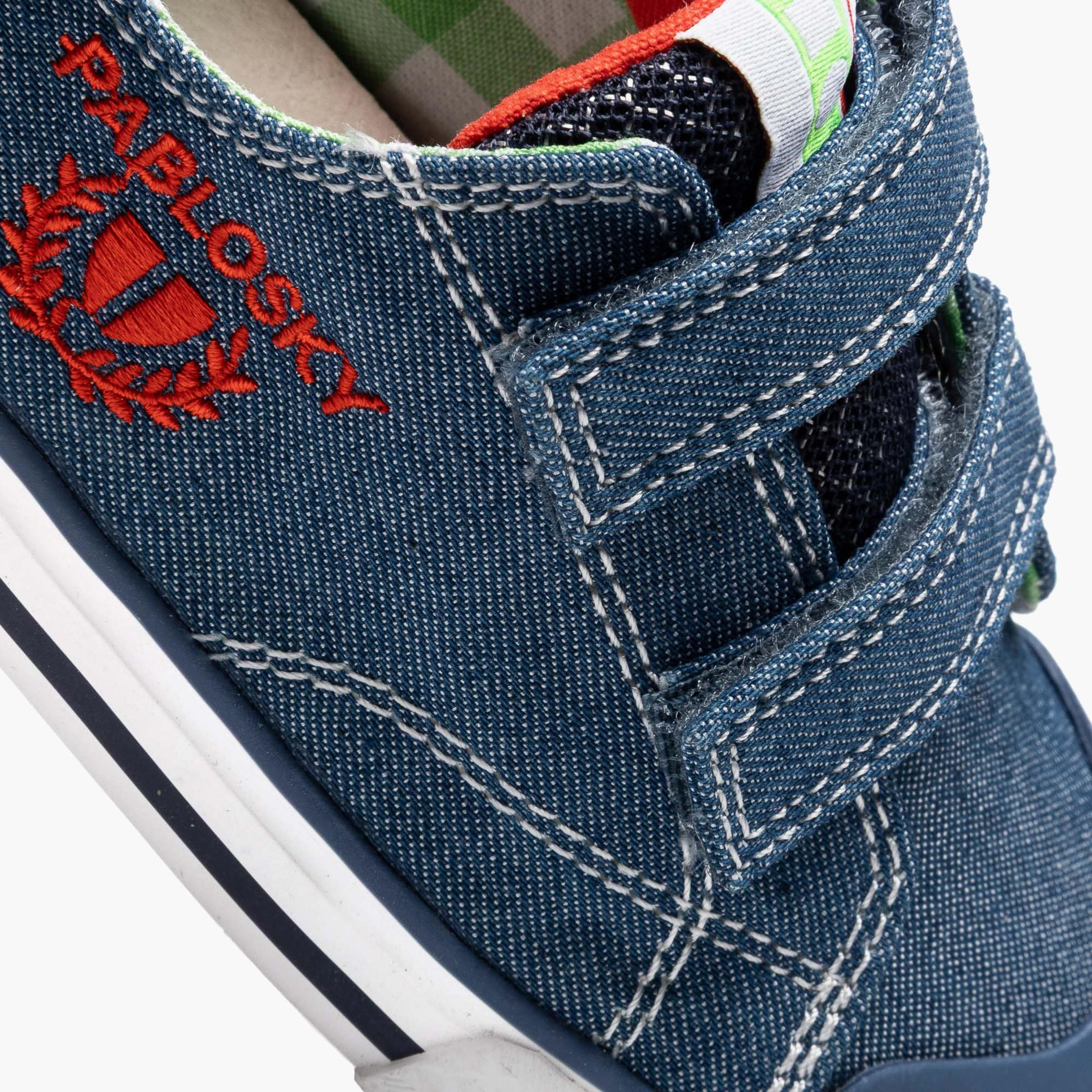 حذاء سنيكرز كانفاس بطول الكاحل وشريط إغلاق لاصق من بابلوسكي-baby-boys-shoes-closedshoes-image-7