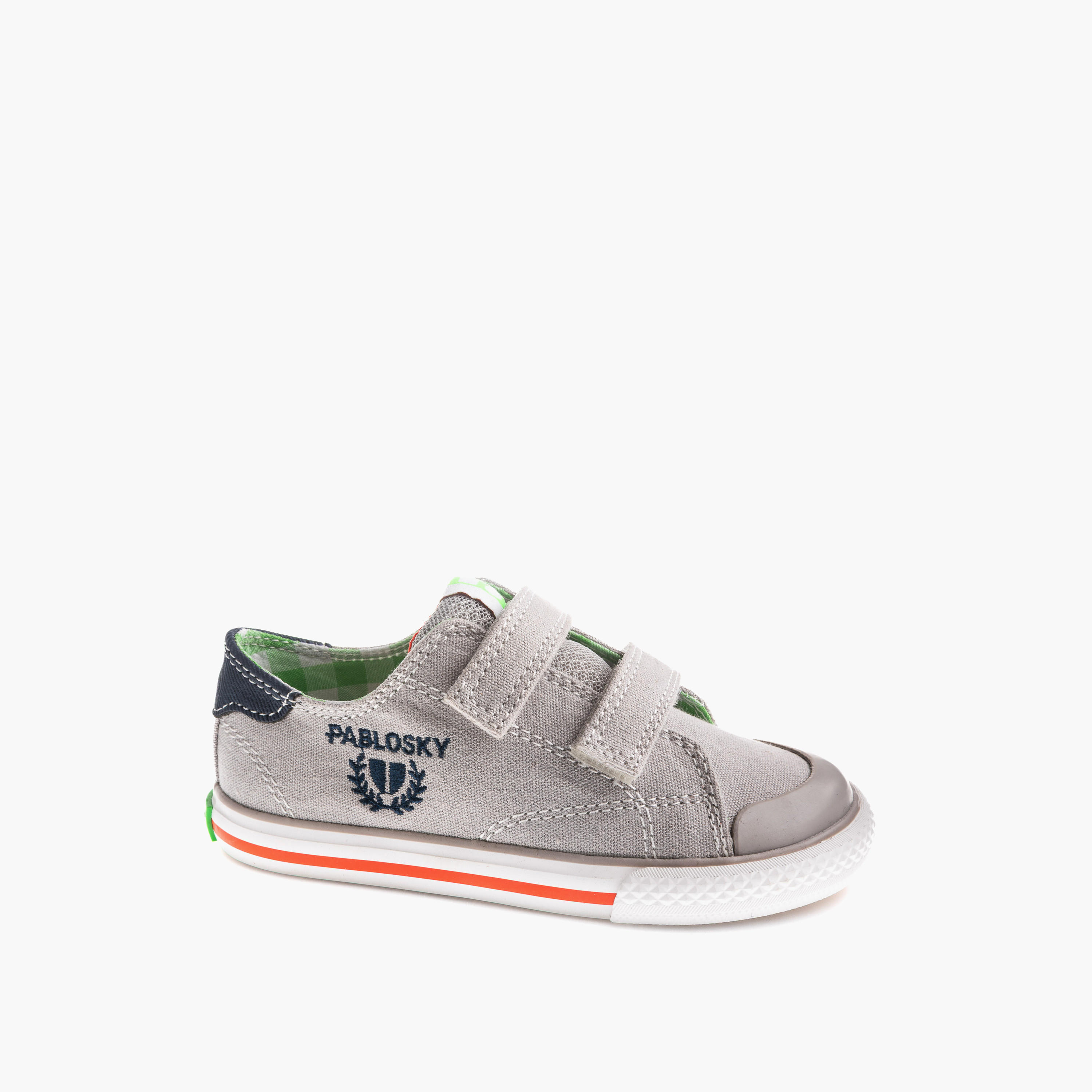 Pablosky Canvas Sneakers with Hook & Loop Closure-baby-boys-shoes-closedshoes-image-1