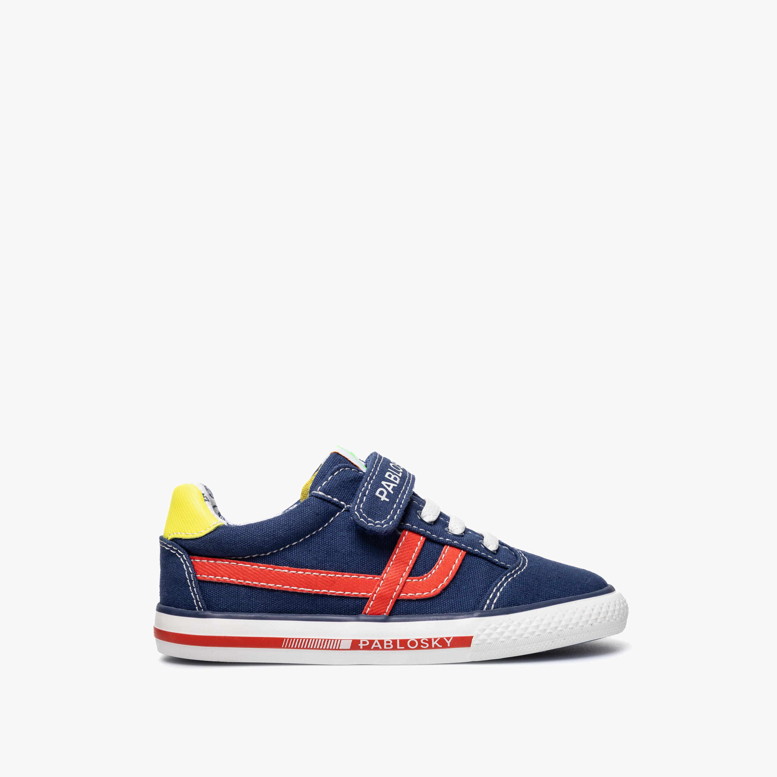 Pablosky Ankle Sneakers with Hook and Loop Closure-baby-boys-shoes-closedshoes-image-2