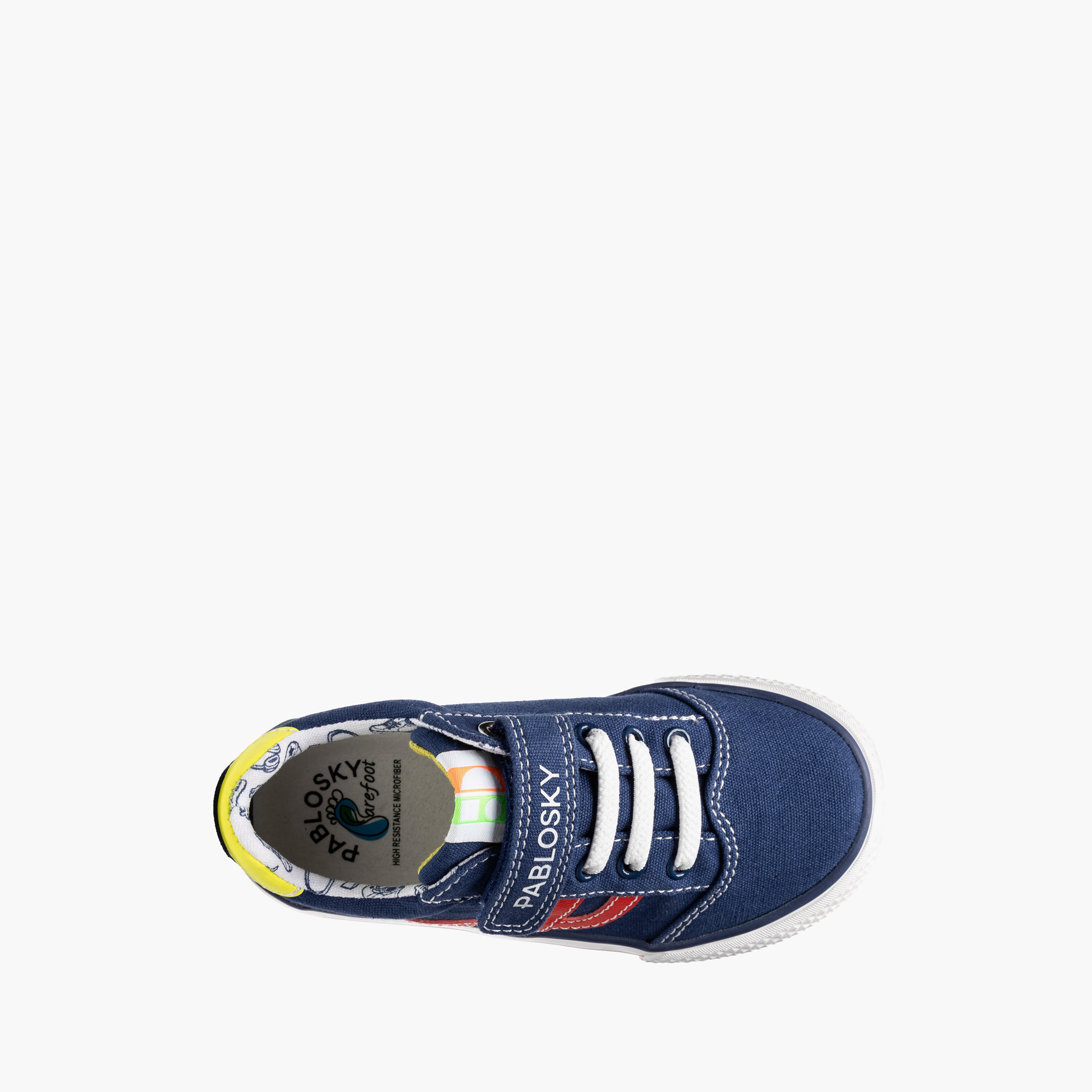 Pablosky Ankle Sneakers with Hook and Loop Closure-baby-boys-shoes-closedshoes-image-4