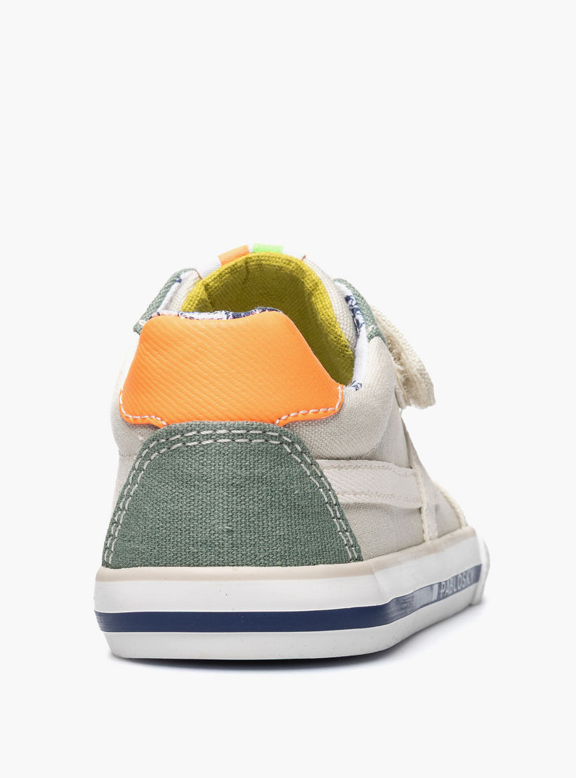 Pablosky Canvas Ankle Sneakers with Hook & Loop Closure-baby-boys-shoes-closedshoes-image-3