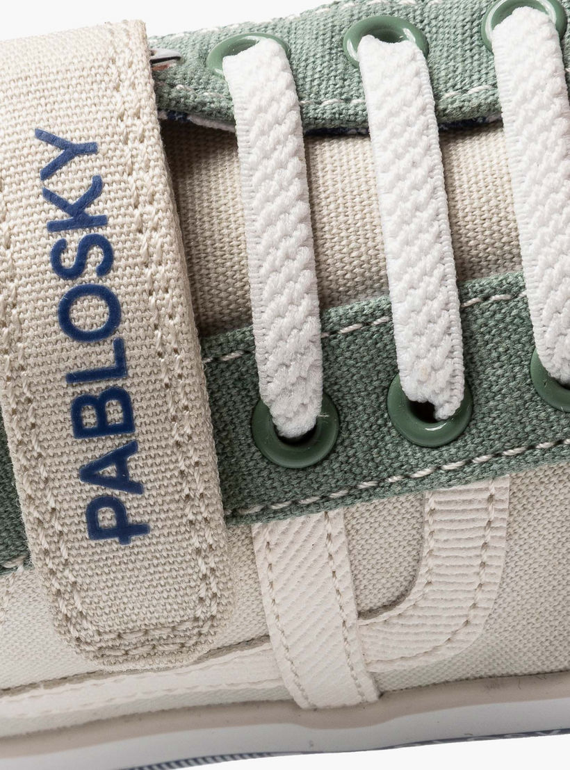Pablosky Canvas Ankle Sneakers with Hook & Loop Closure-baby-boys-shoes-closedshoes-image-7