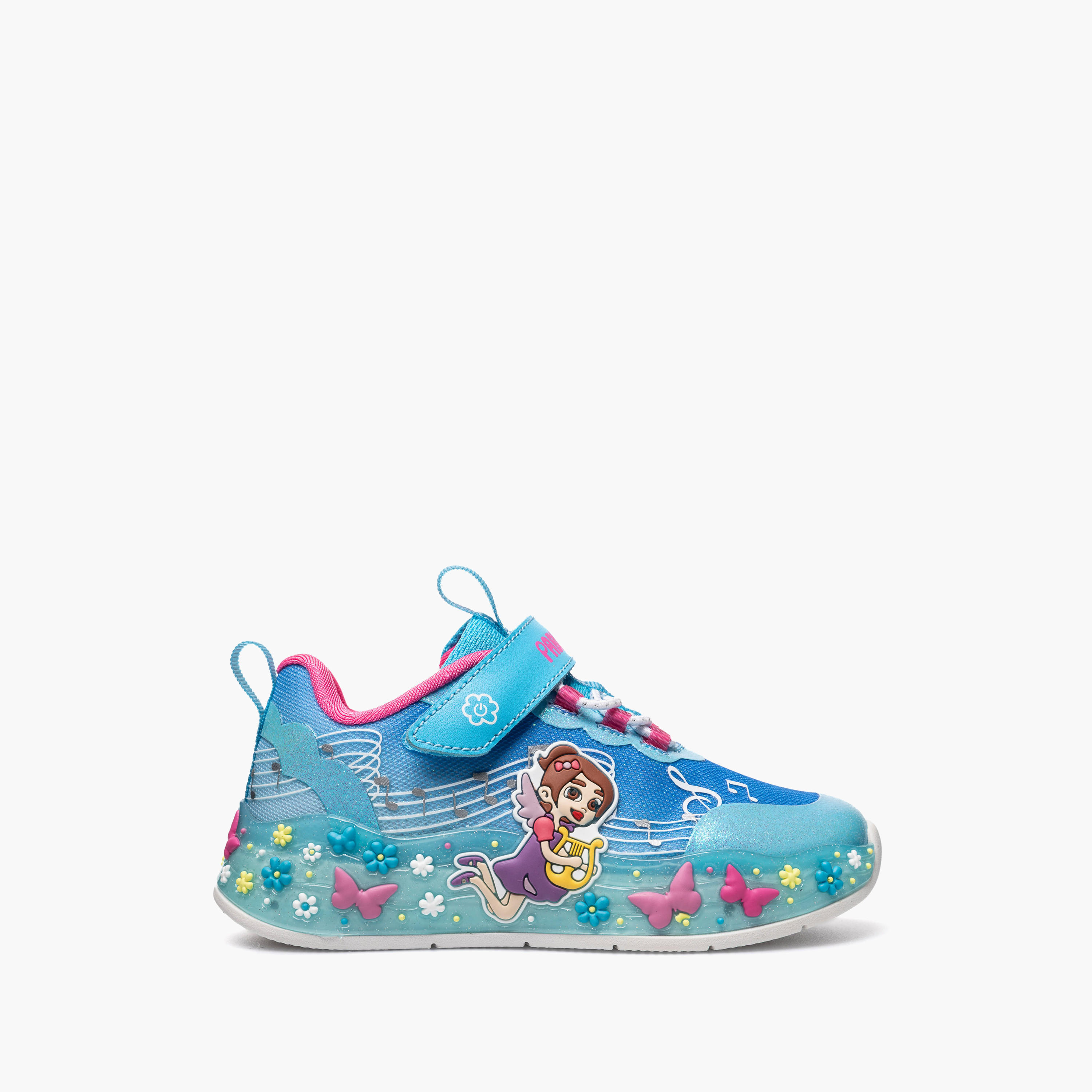 Pablosky Girls Light-Up Hook & Loop Sports Shoes-girls-shoes-sports-image-2