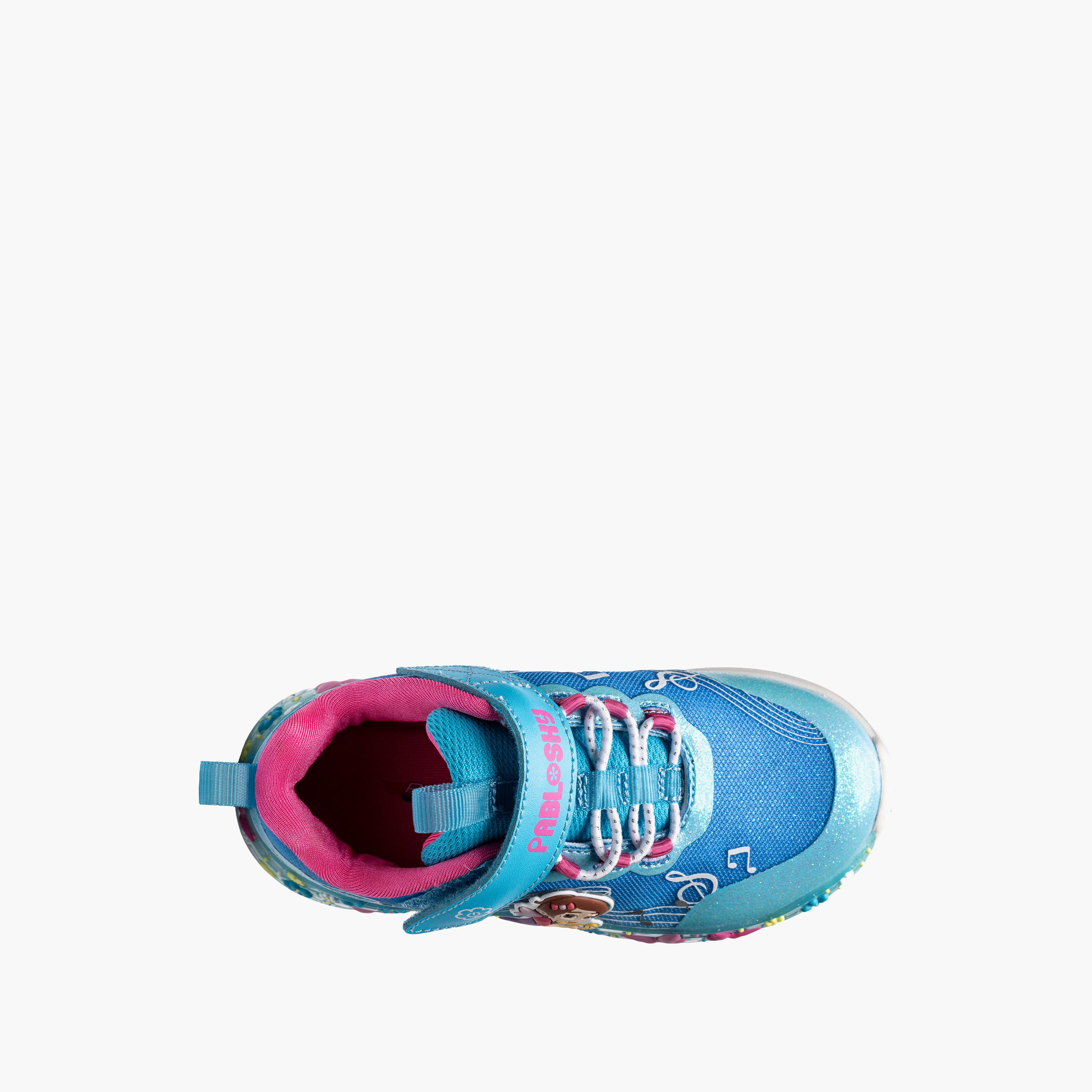 Pablosky Girls Light-Up Hook & Loop Sports Shoes-girls-shoes-sports-image-4