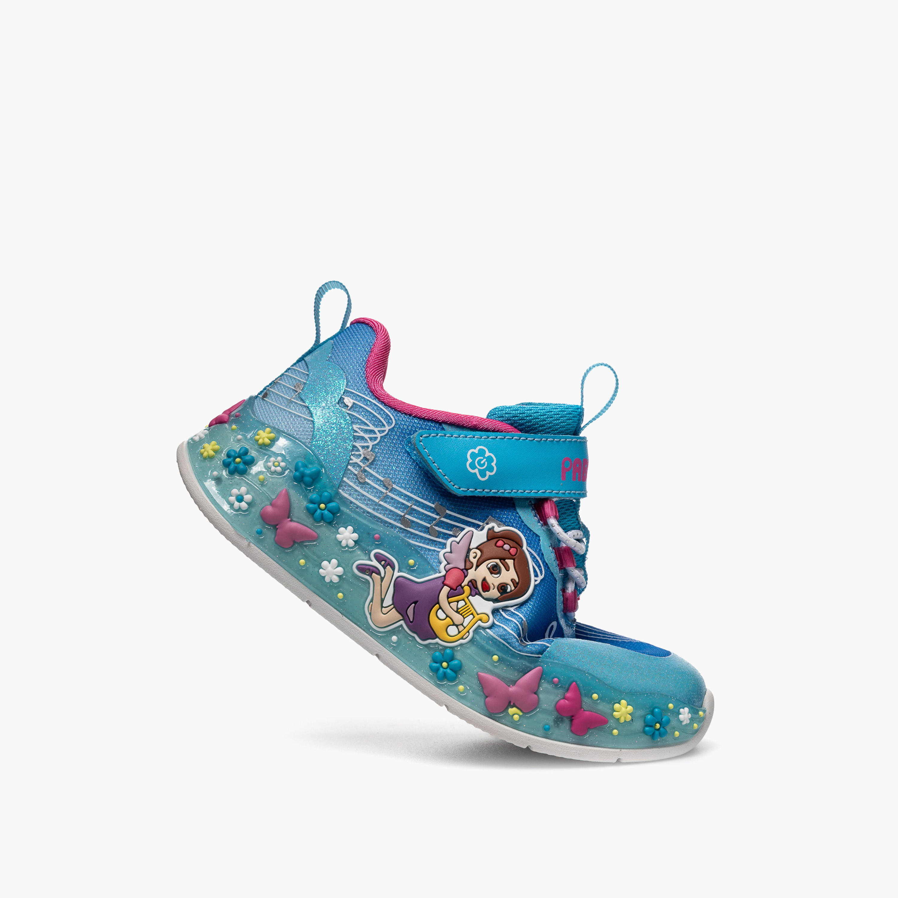 Pablosky Girls Light-Up Hook & Loop Sports Shoes-girls-shoes-sports-image-5