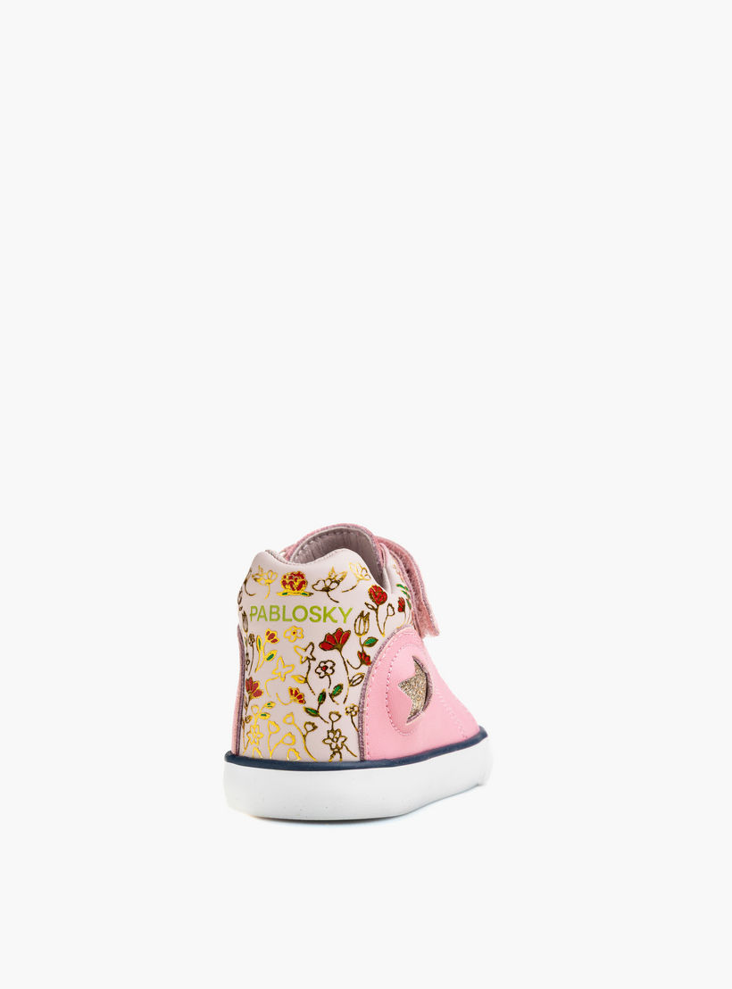 حذاء سنيكرز جلد بشريط إغلاق لاصق للبنات من بابلوسكي-girls-shoes-sneakers-image-2