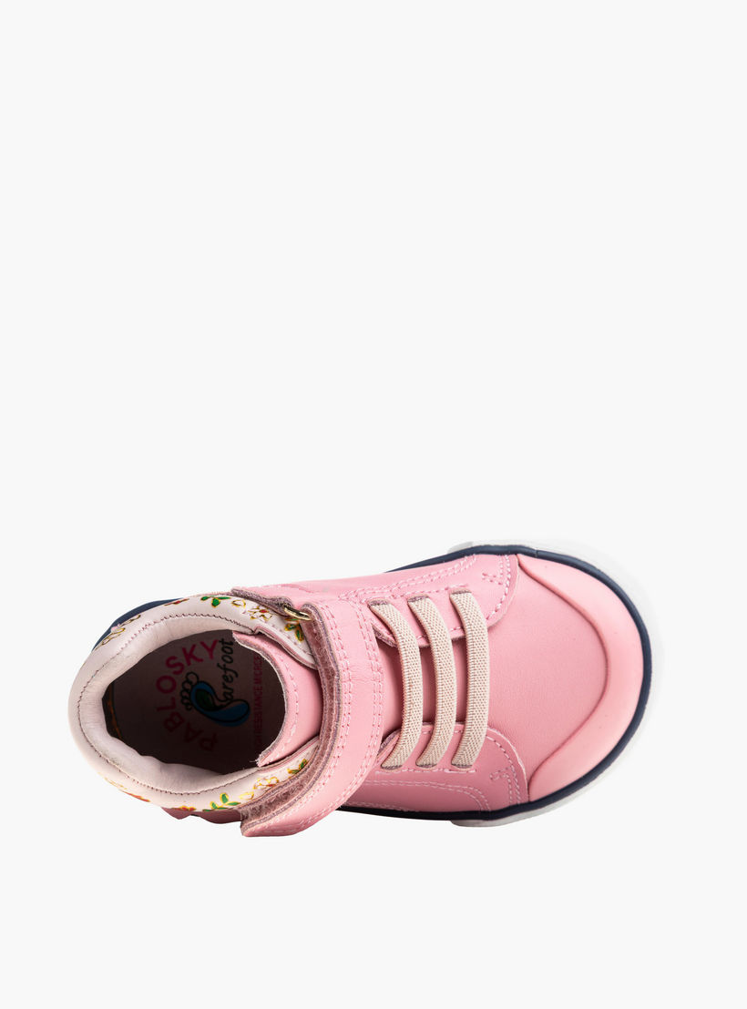 حذاء سنيكرز جلد بشريط إغلاق لاصق للبنات من بابلوسكي-girls-shoes-sneakers-image-3